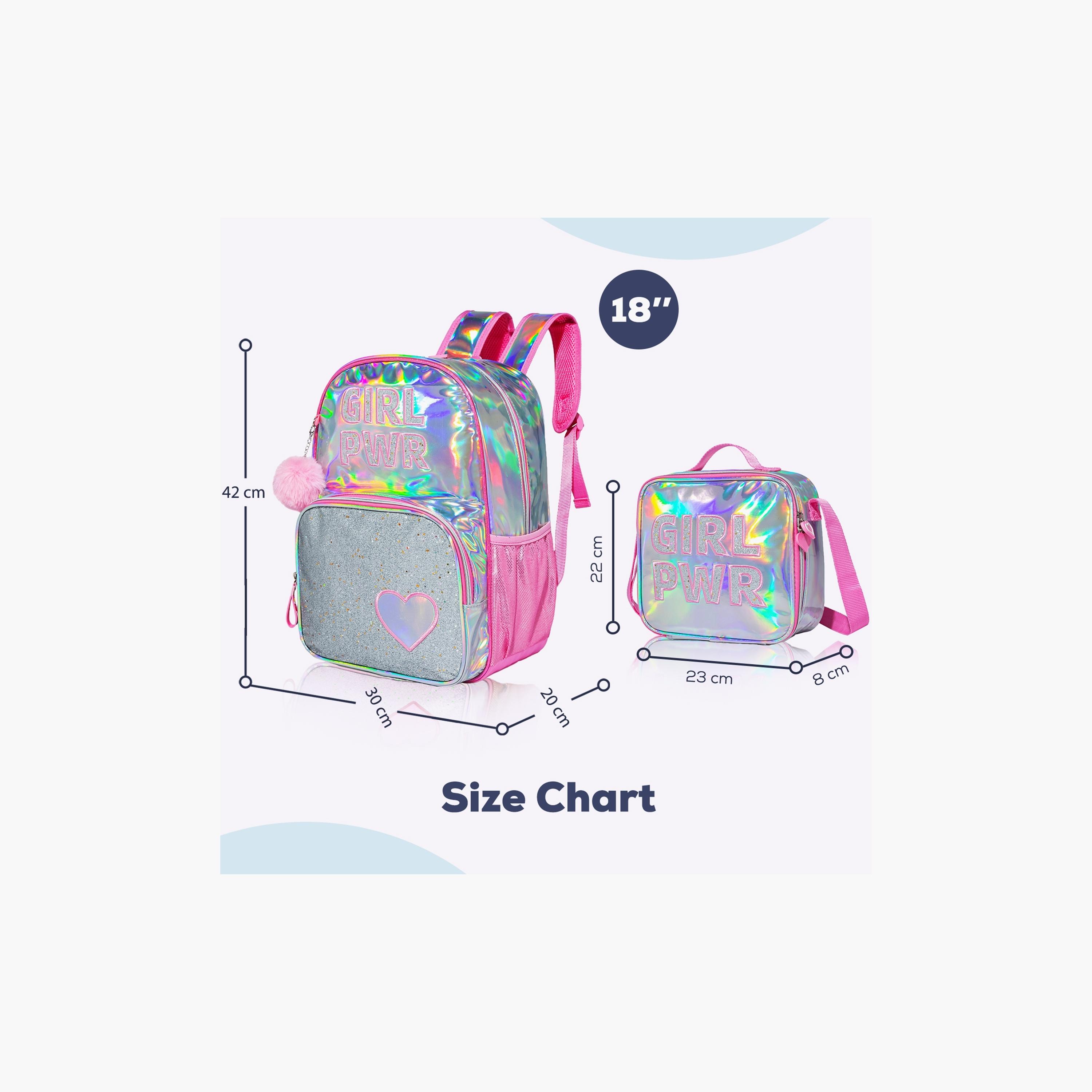 Eazy Kids 4-Piece Back To School Combo, Girl Power-school-bagsandbackpacks-sets-image-5