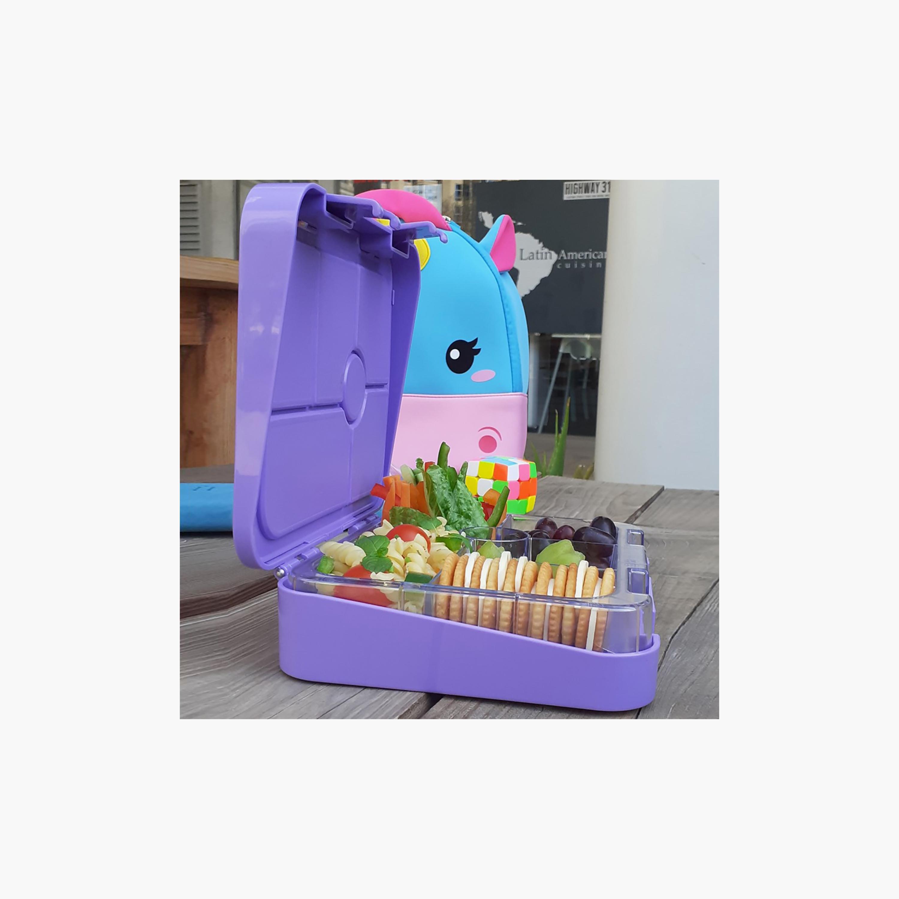 Eazy Kids Unicorn Bento Lunch Box with Lunch Bag-school-lunchessentials-lunchboxes-image-5