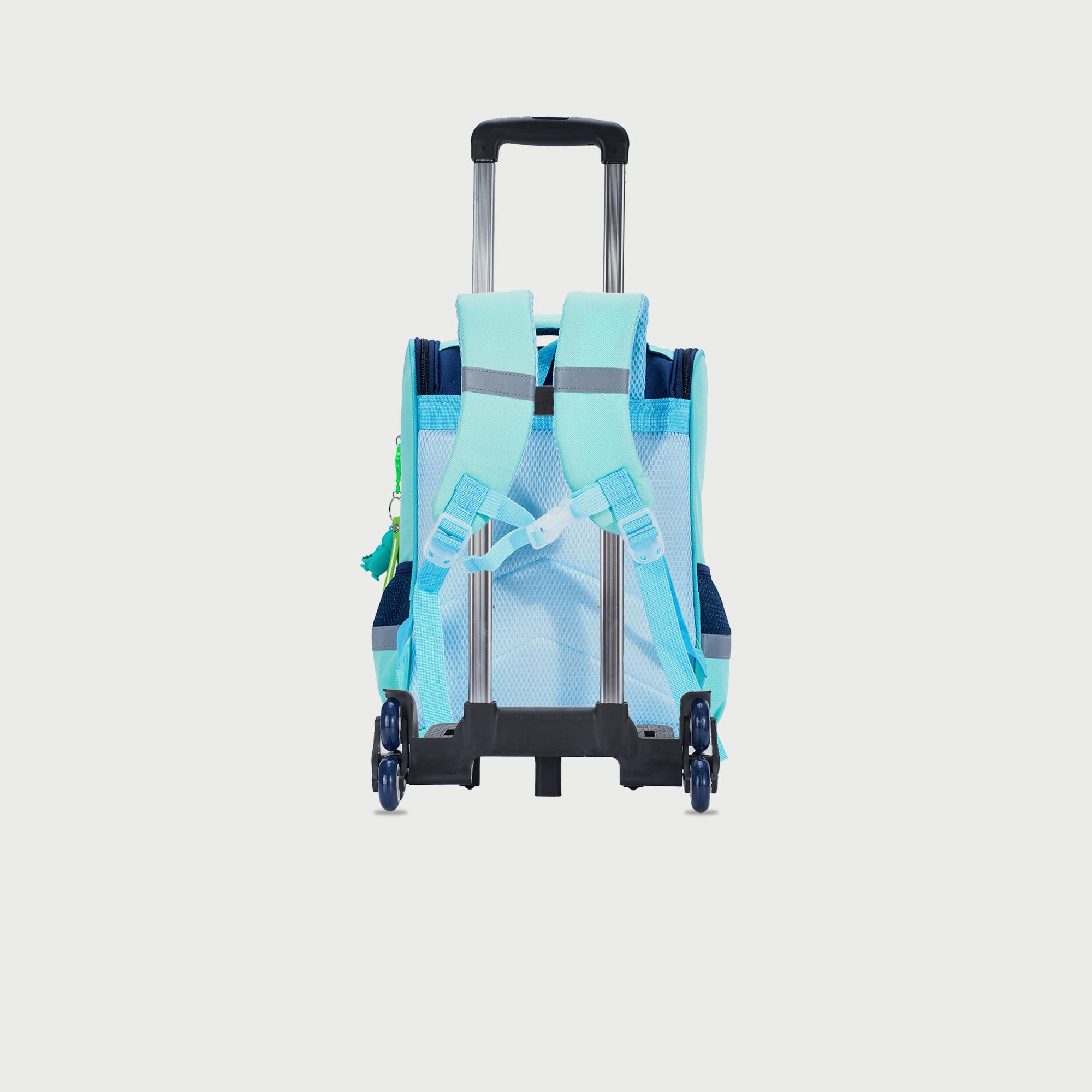 Eazy Kids School Bag with Trolley Dino In Space-school-bagsandbackpacks-trolleybags-image-2