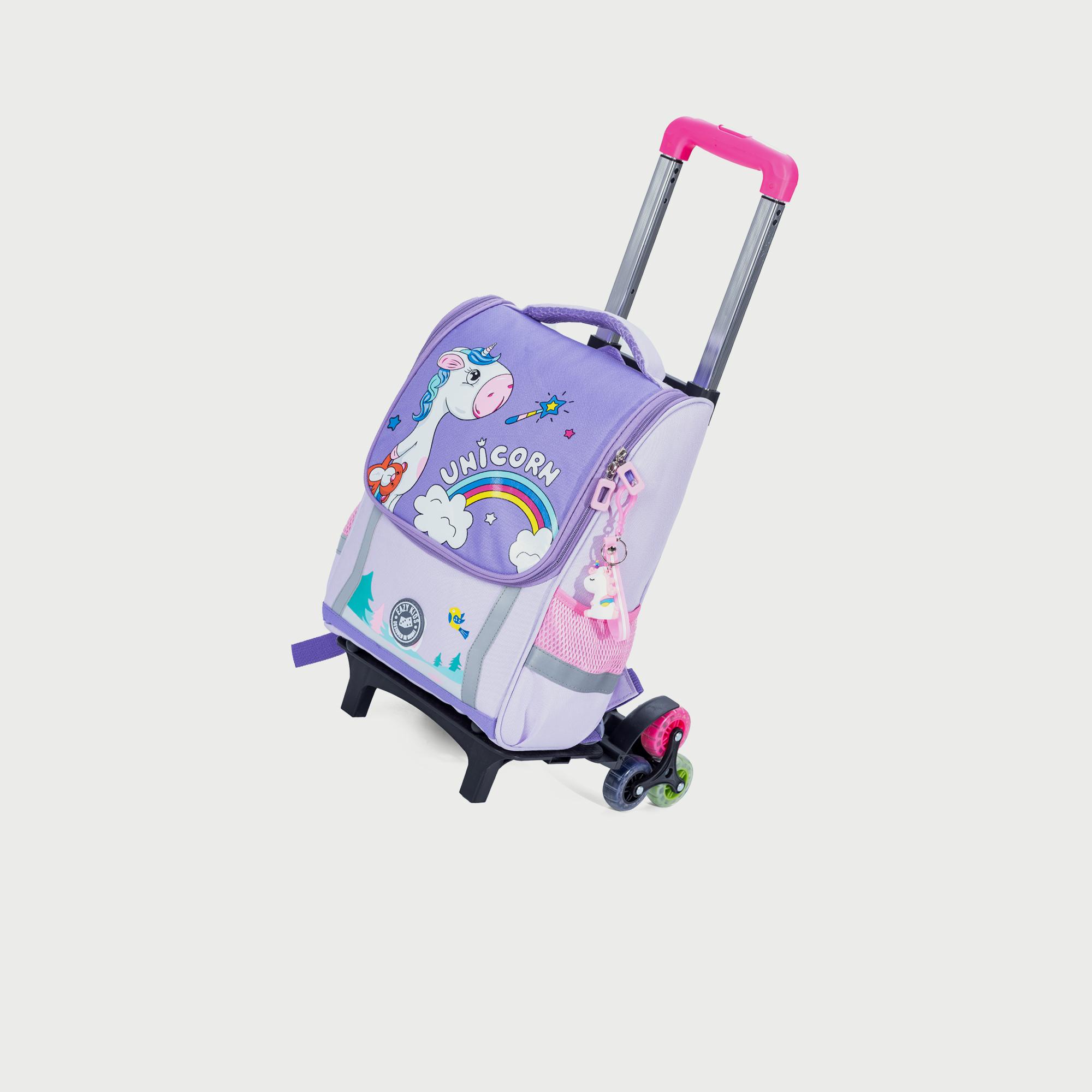 Unicorn trolley store school bag