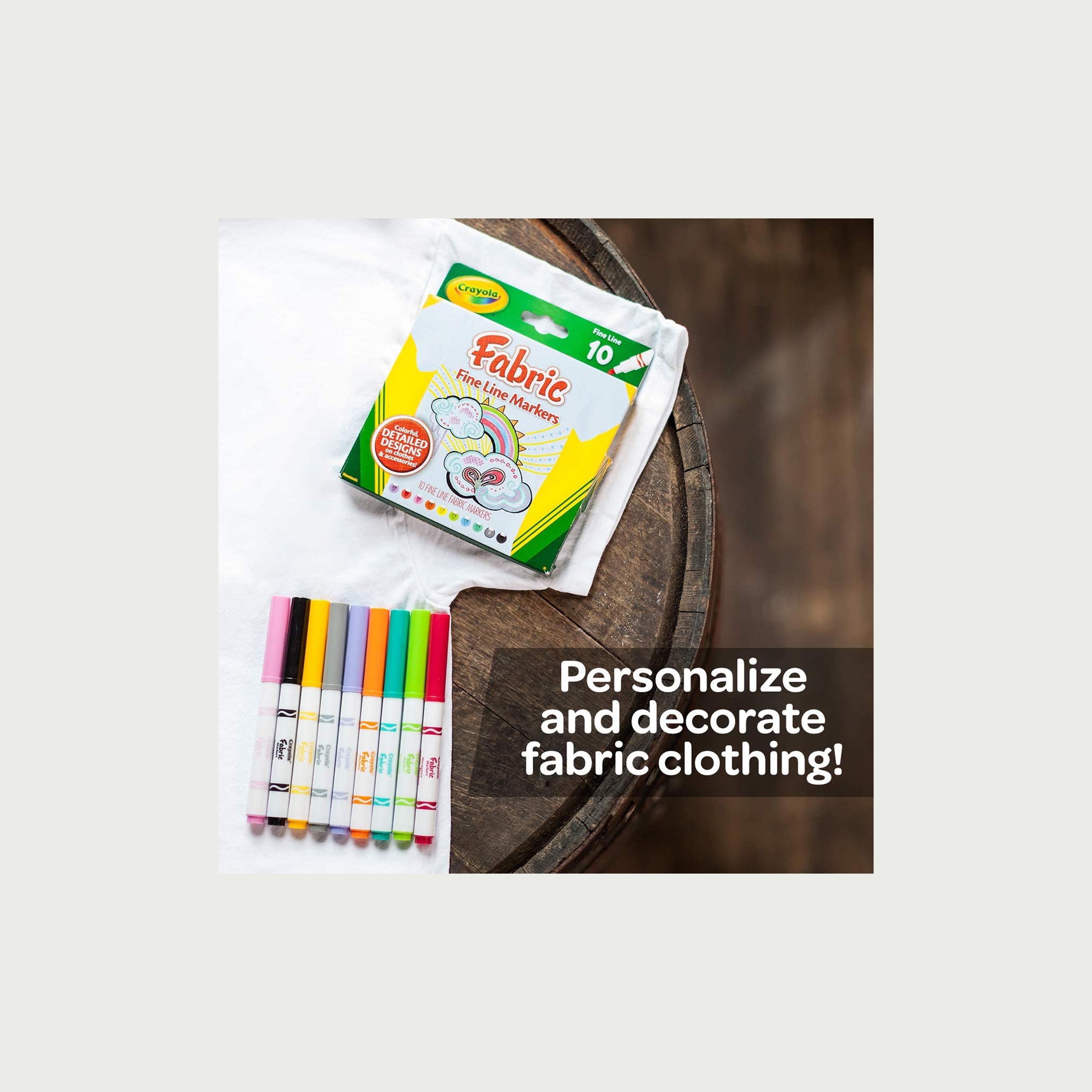 Crayola 10-Piece Fine Line Fabric Markers-school-stationery-sets-image-5