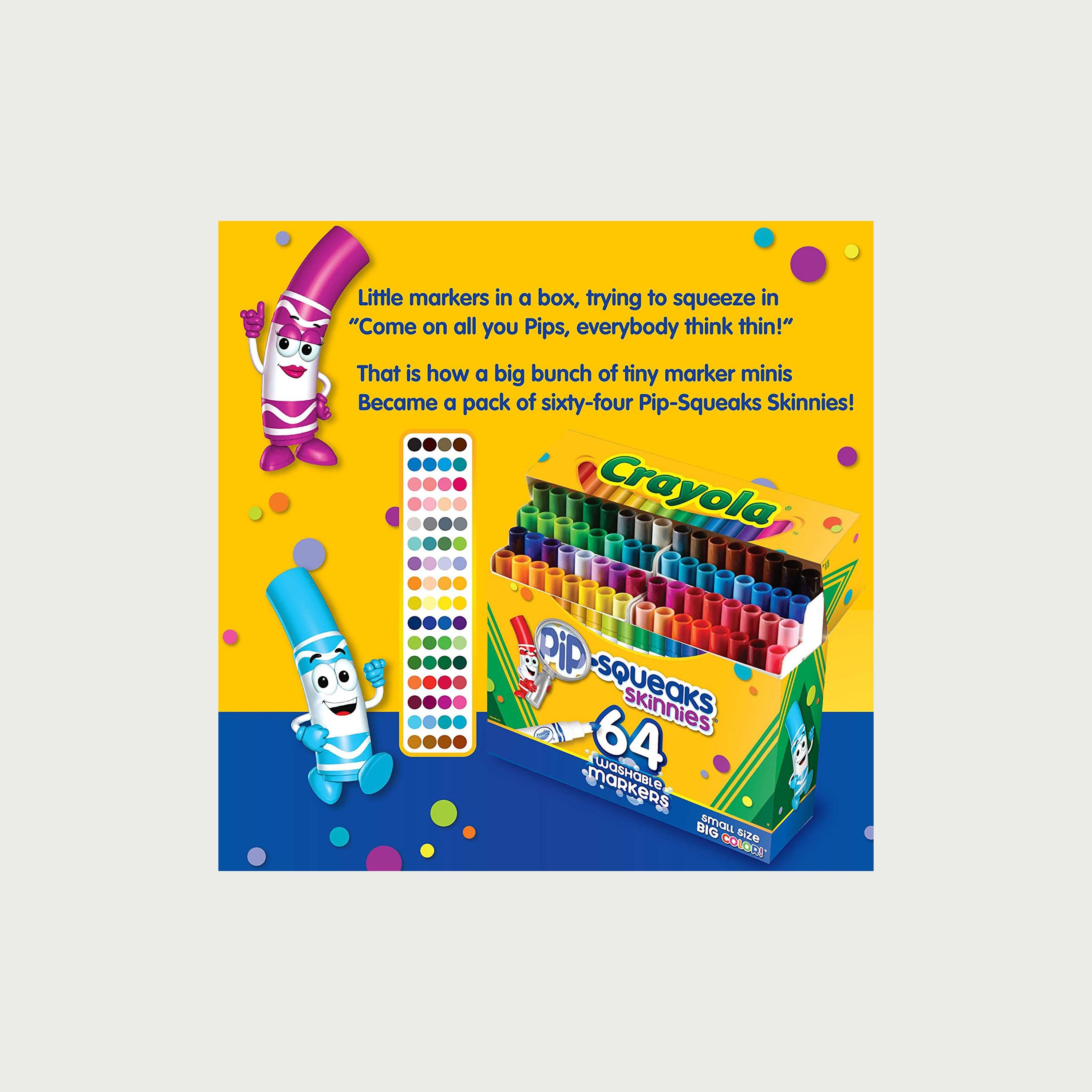 Crayola 64-Piece Washable Pip-Squeaks Skinnies Markers-school-stationery-sets-image-4