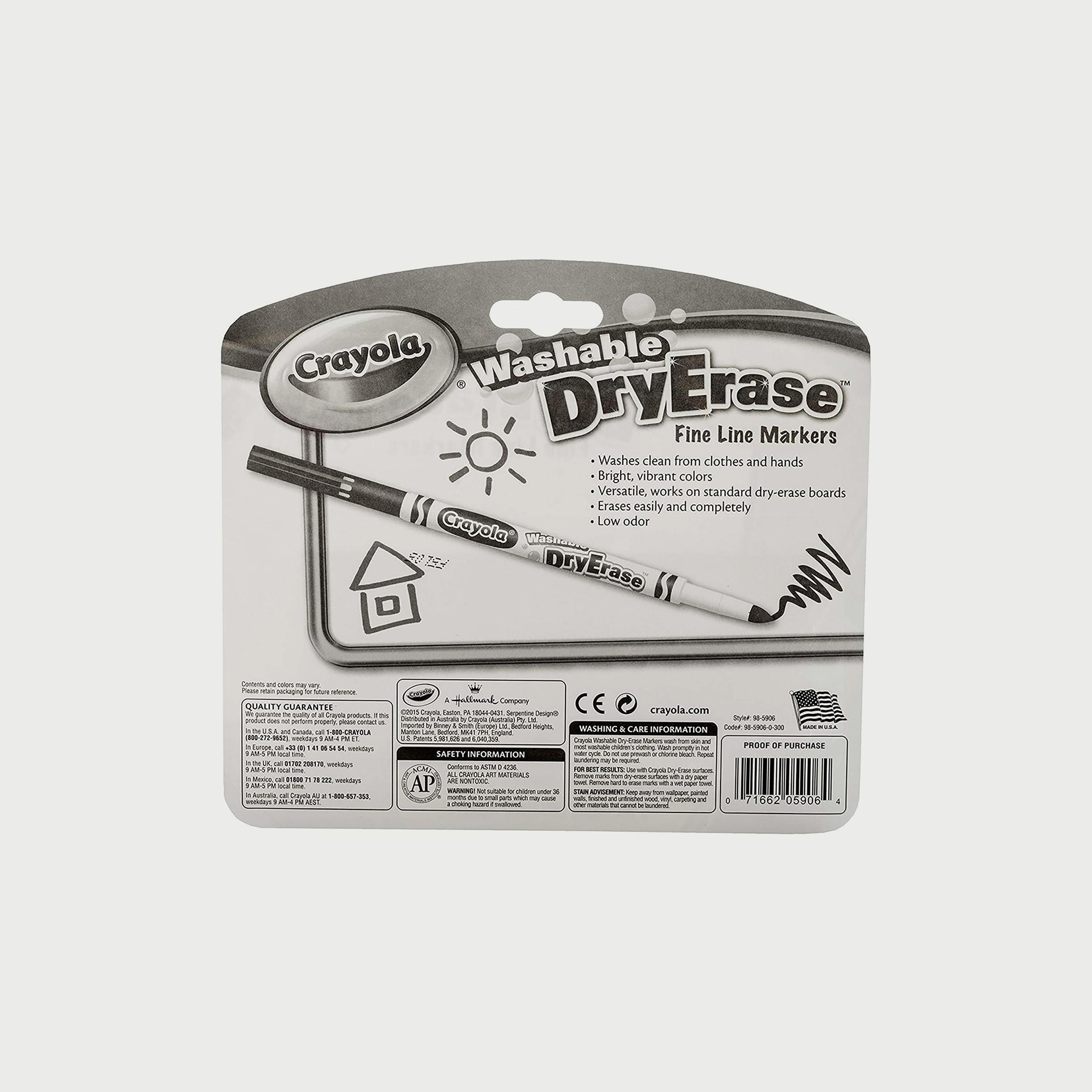 Crayola 6-Piece Dry-Erase Fine Line Washable Markers-school-stationery-sets-image-3