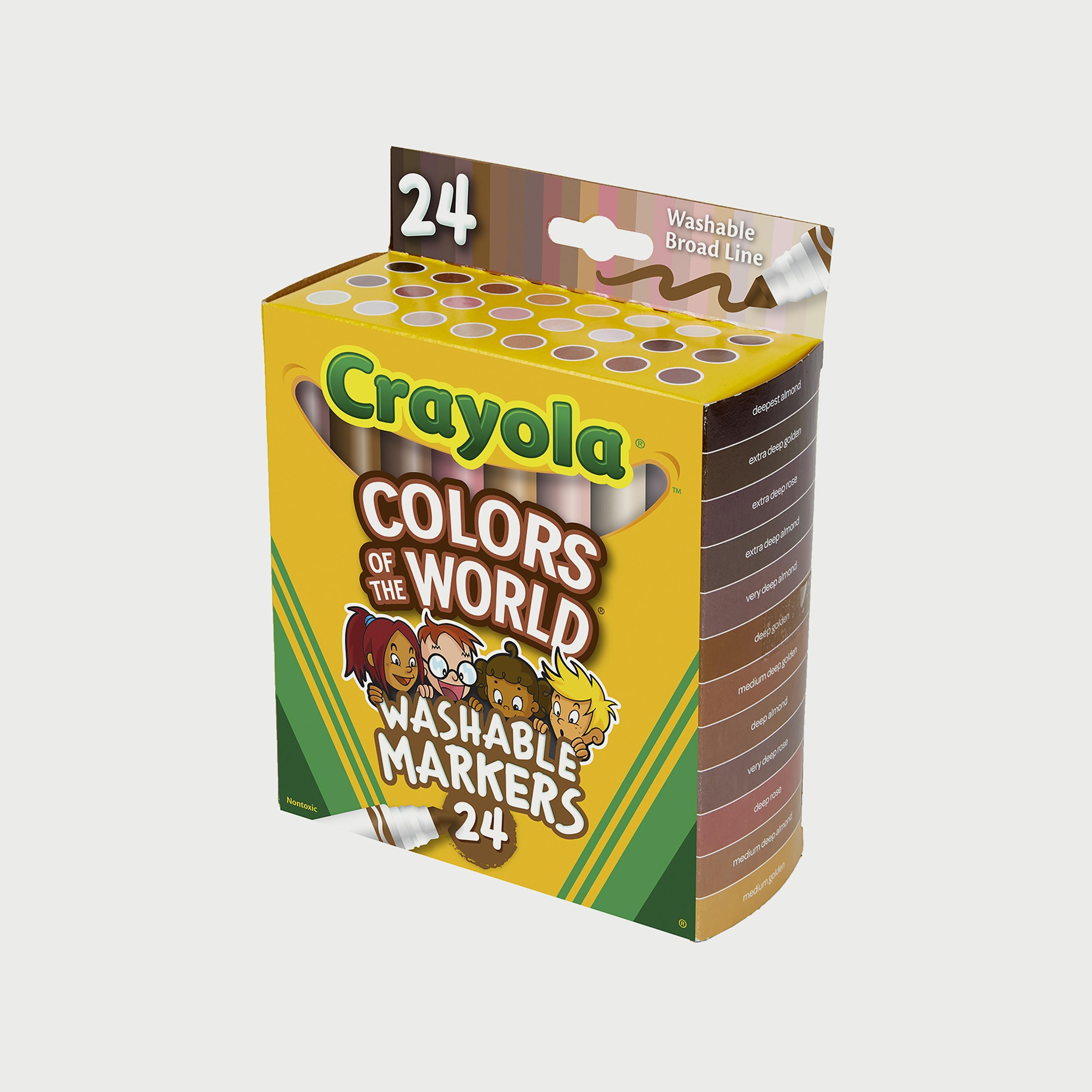 Crayola 24-Piece Colors Of The World Washable Skin Tone Markers-school-stationery-sets-image-2