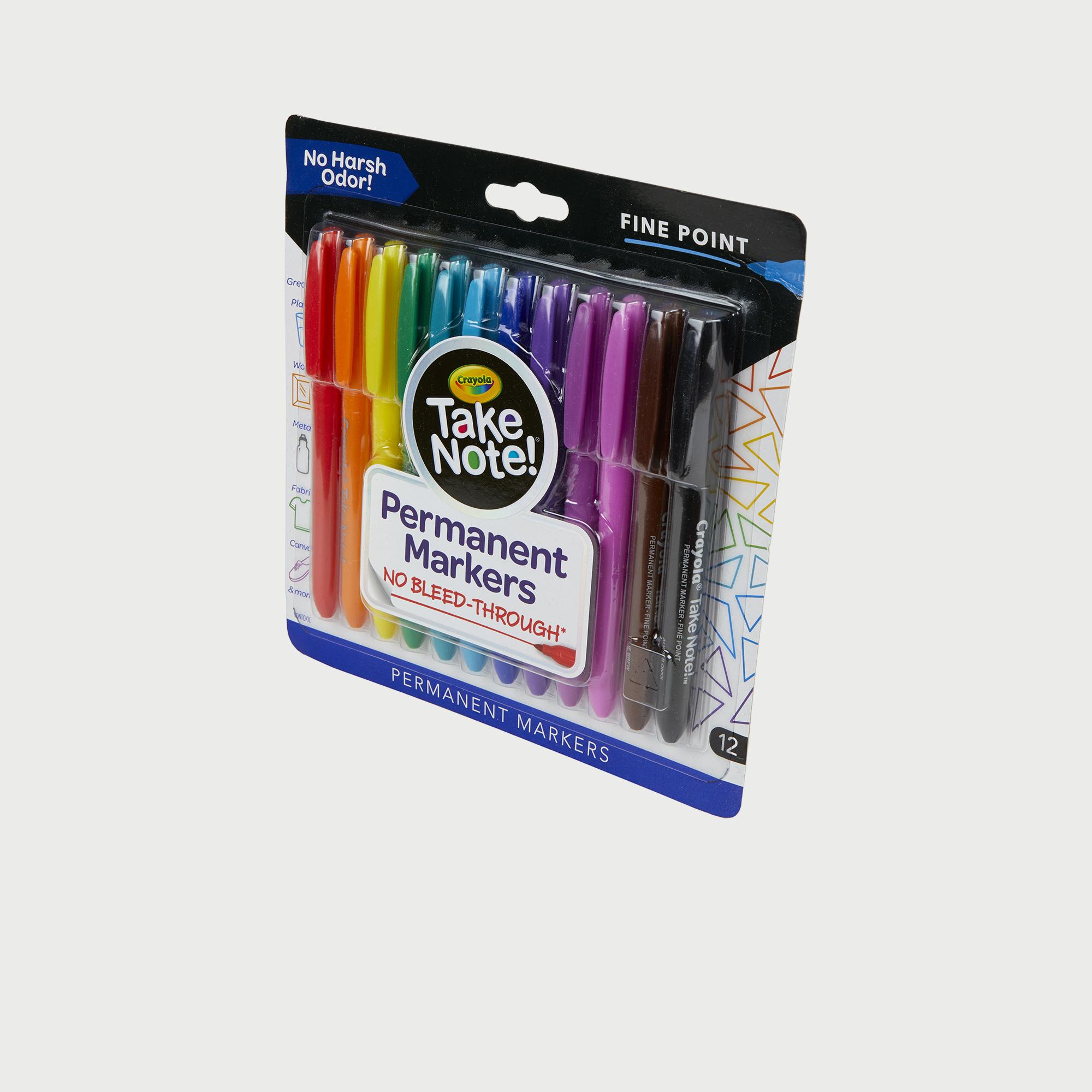 Crayola 12-Piece Water Based Permanent Markers-school-stationery-sets-image-2