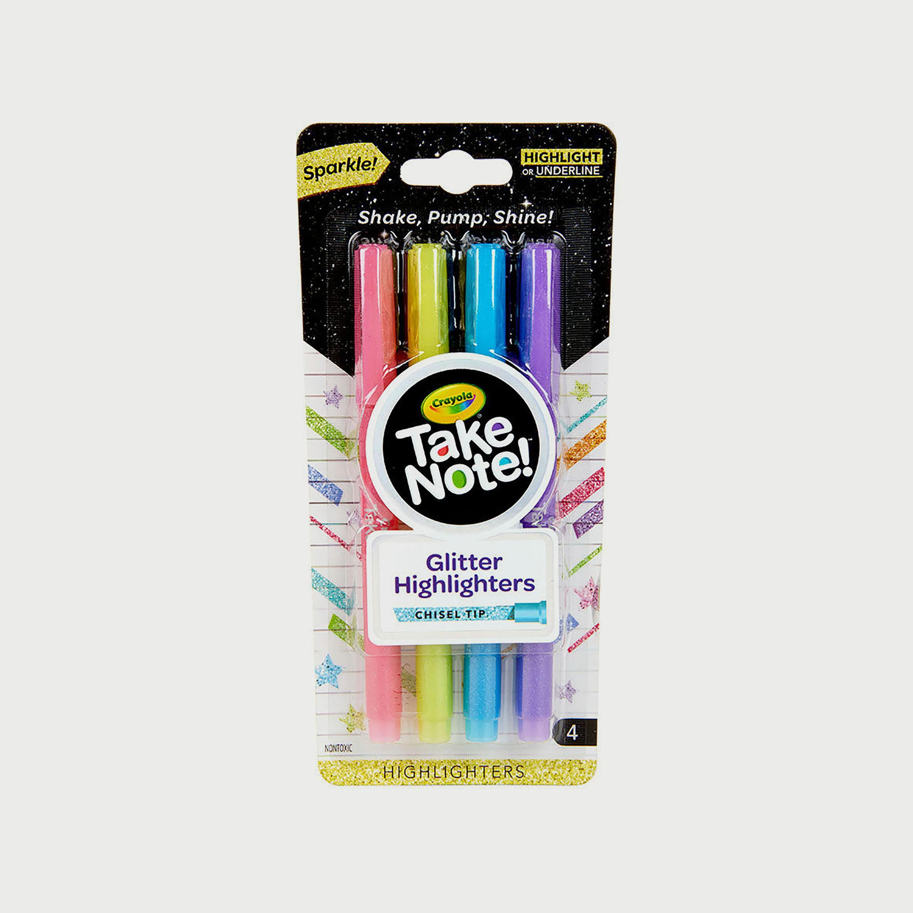 Crayola 4-Piece Take Note! Glitter Highlighters -school-stationery-sets-image-1