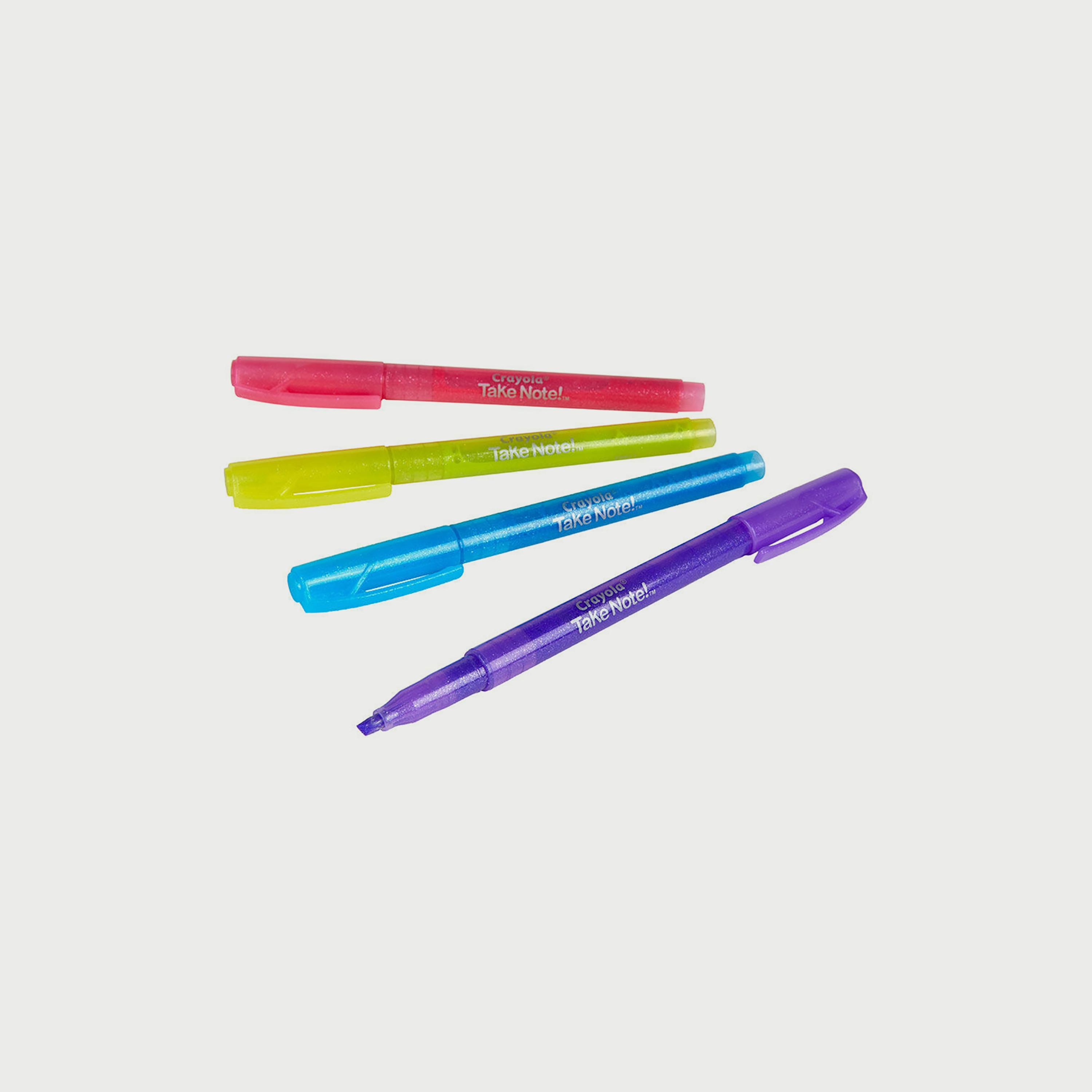 Crayola 4-Piece Take Note! Glitter Highlighters -school-stationery-sets-image-3