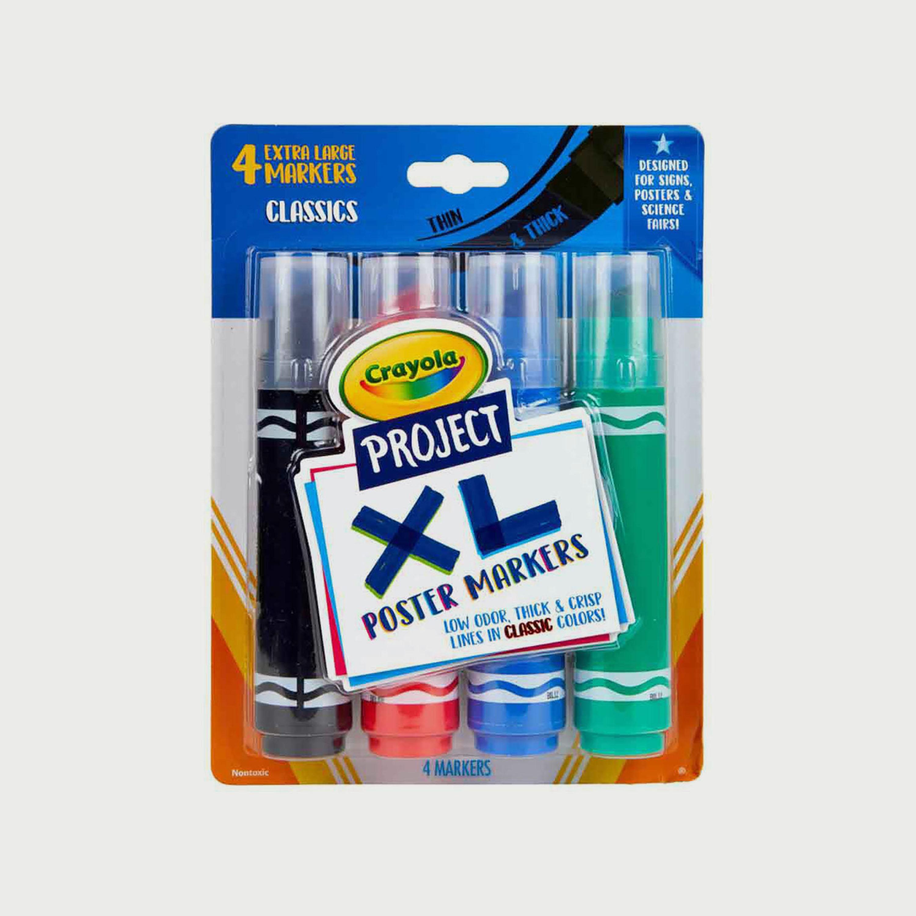Crayola 4-Piece Xl Poster Markers-school-stationery-sets-image-2