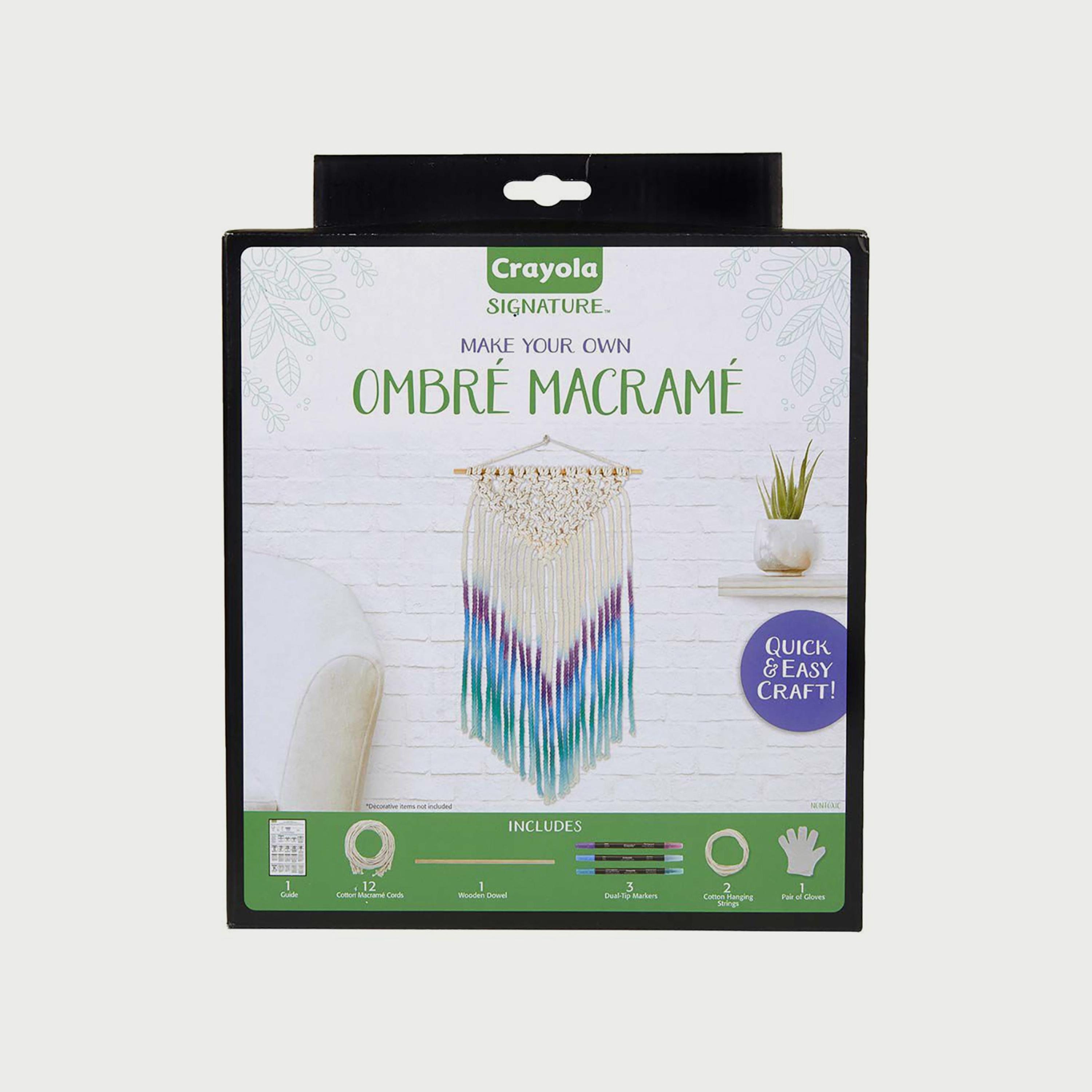 Crayola Signature Ombre Macrame Wall Hanging Kit-school-artsandcrafts-image-1