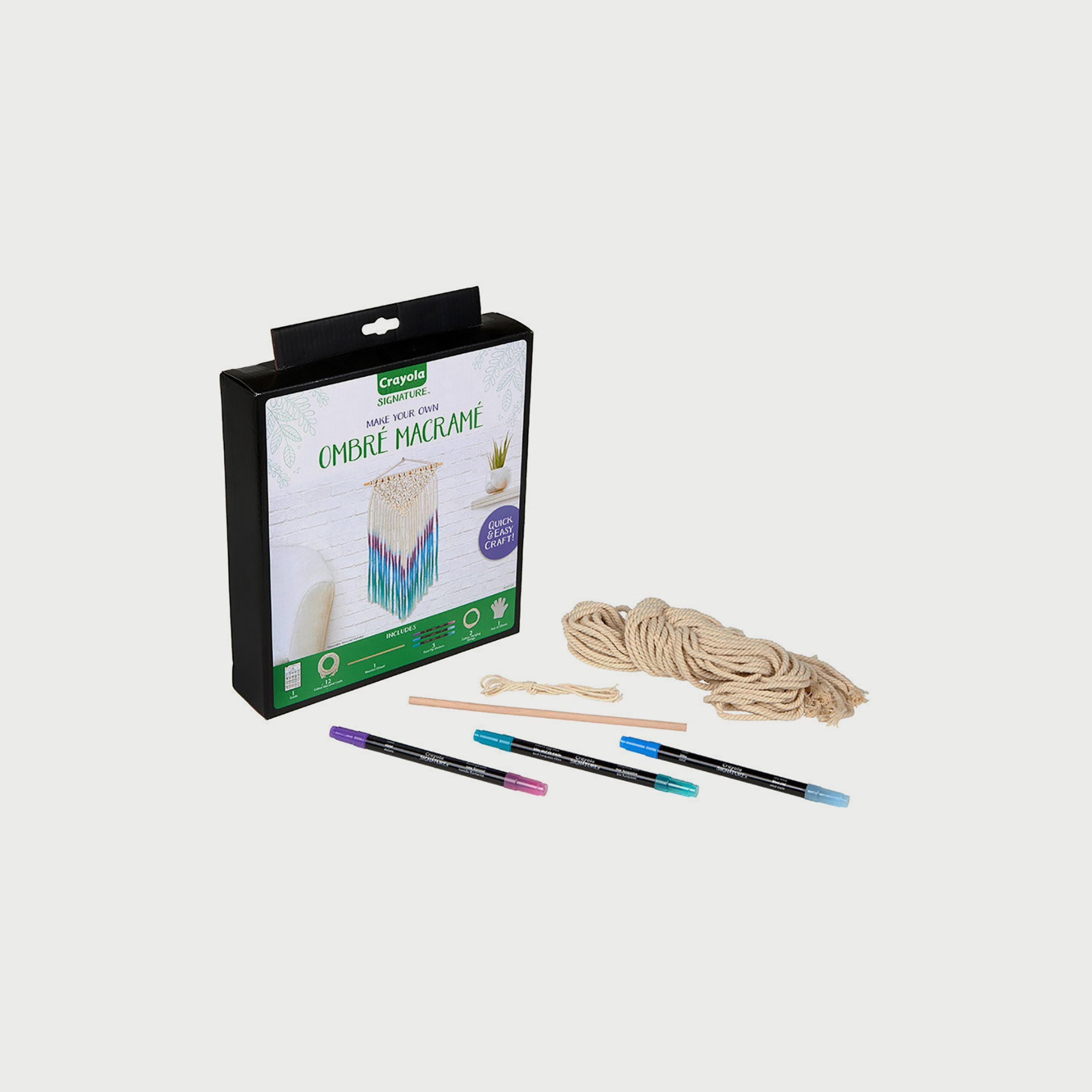 Crayola Signature Ombre Macrame Wall Hanging Kit-school-artsandcrafts-image-2