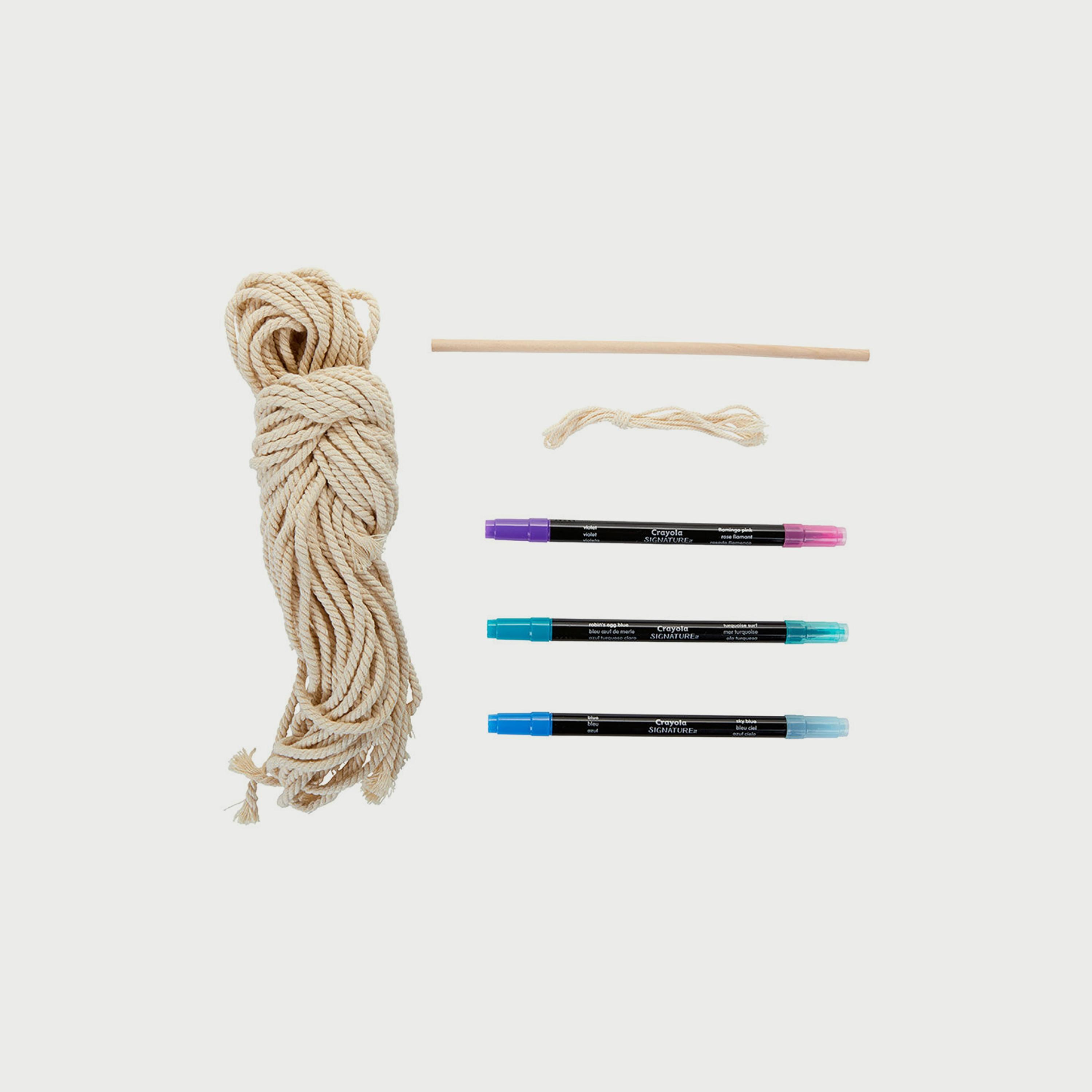 Crayola Signature Ombre Macrame Wall Hanging Kit-school-artsandcrafts-image-3