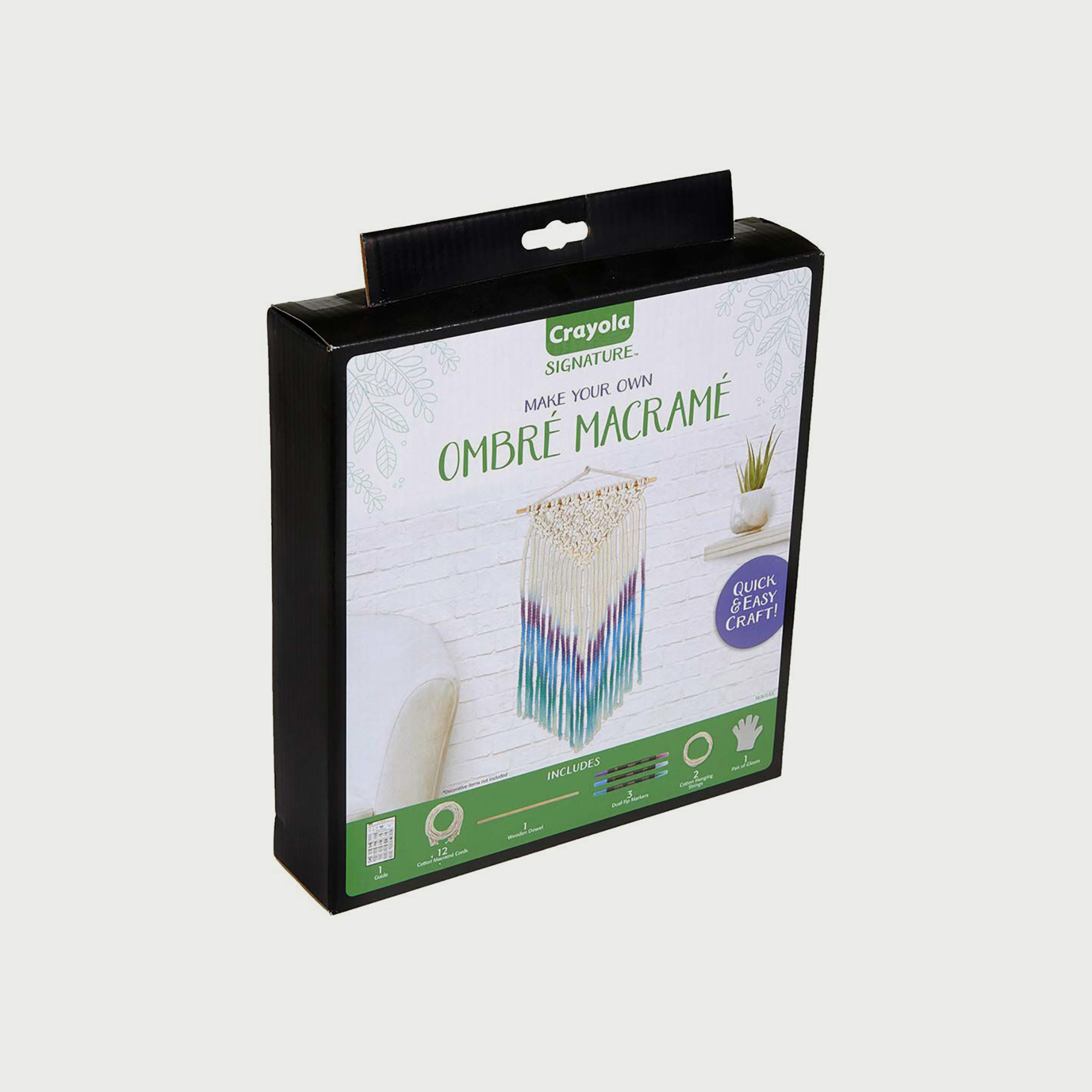 Crayola Signature Ombre Macrame Wall Hanging Kit-school-artsandcrafts-image-4