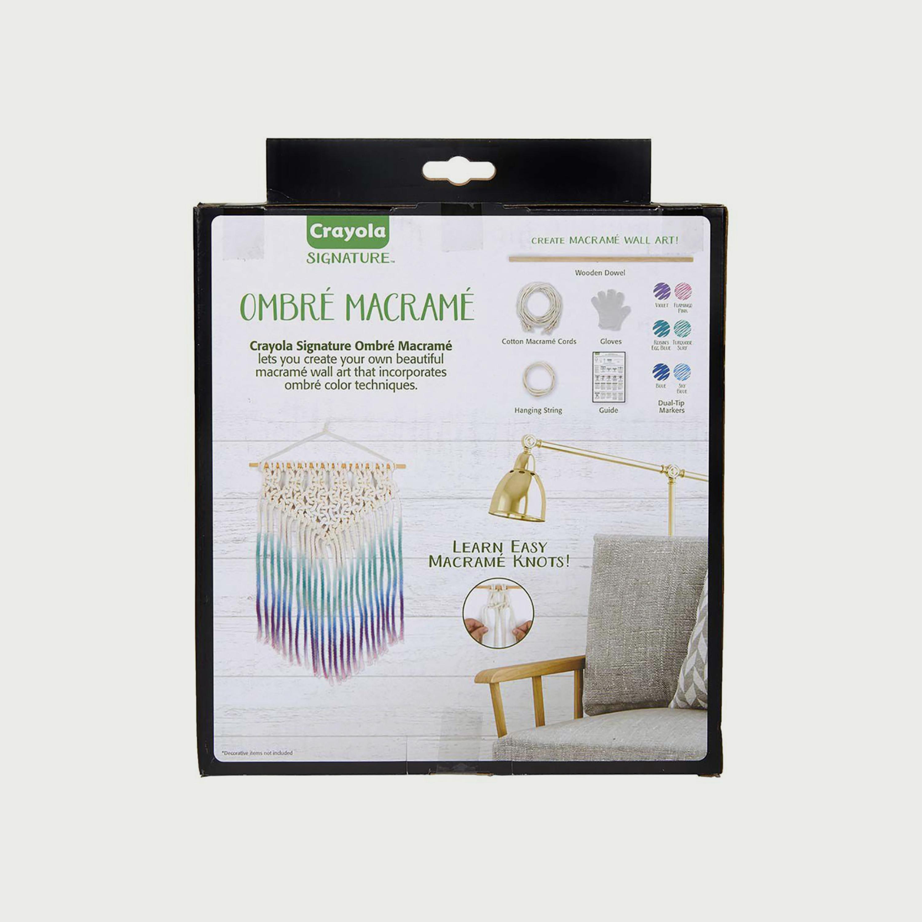 Crayola Signature Ombre Macrame Wall Hanging Kit-school-artsandcrafts-image-5