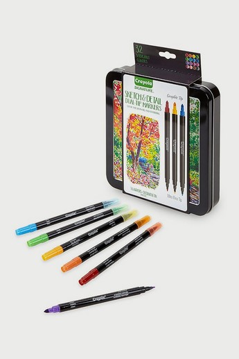 Buy Crayola 16-Piece Signature Sketch Detail Dual Ended Markers
