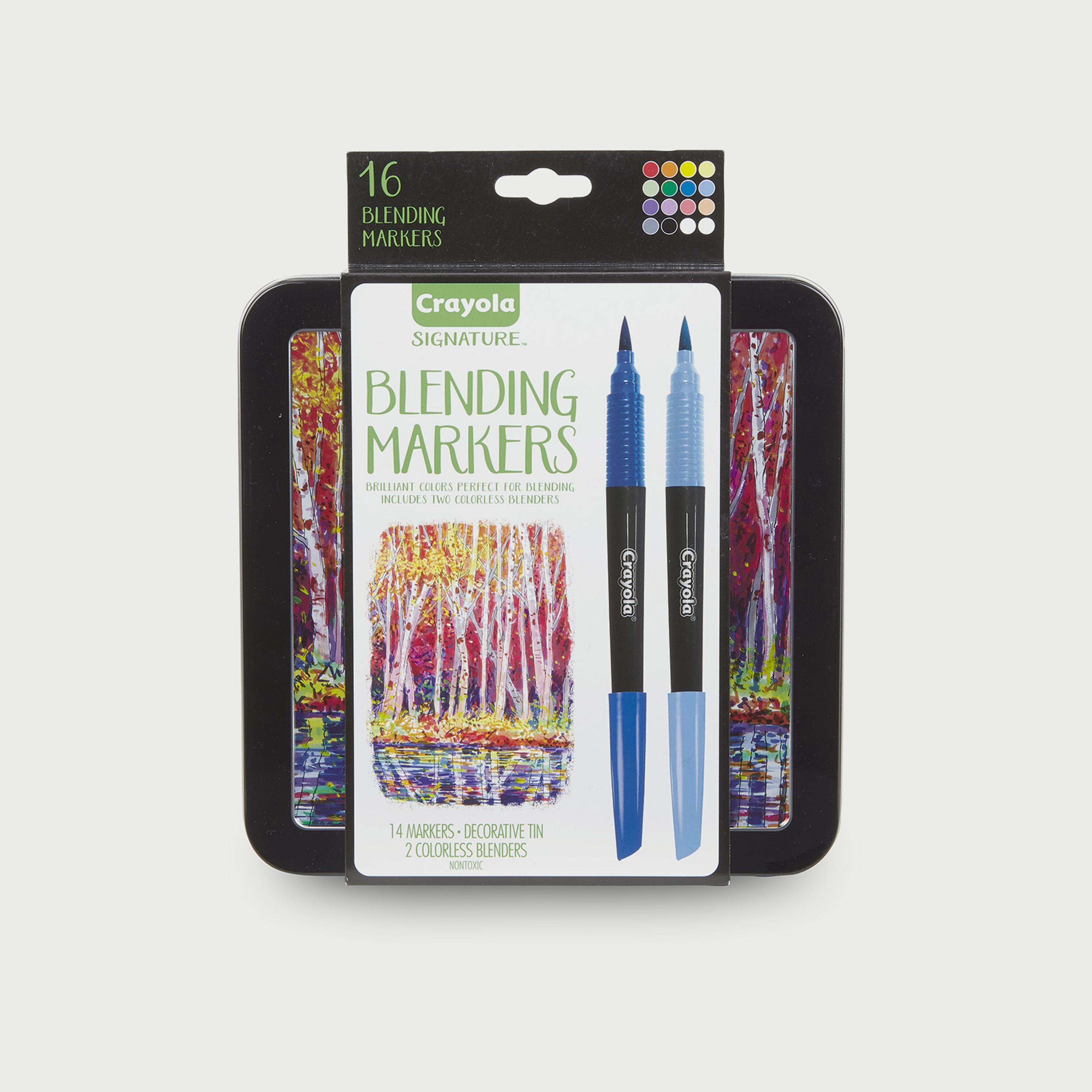 اقلام ماركر للمزج 16 قطعة مع حافظة قصدير سيجنيتشر من كرايولا-school-stationery-sets-image-1