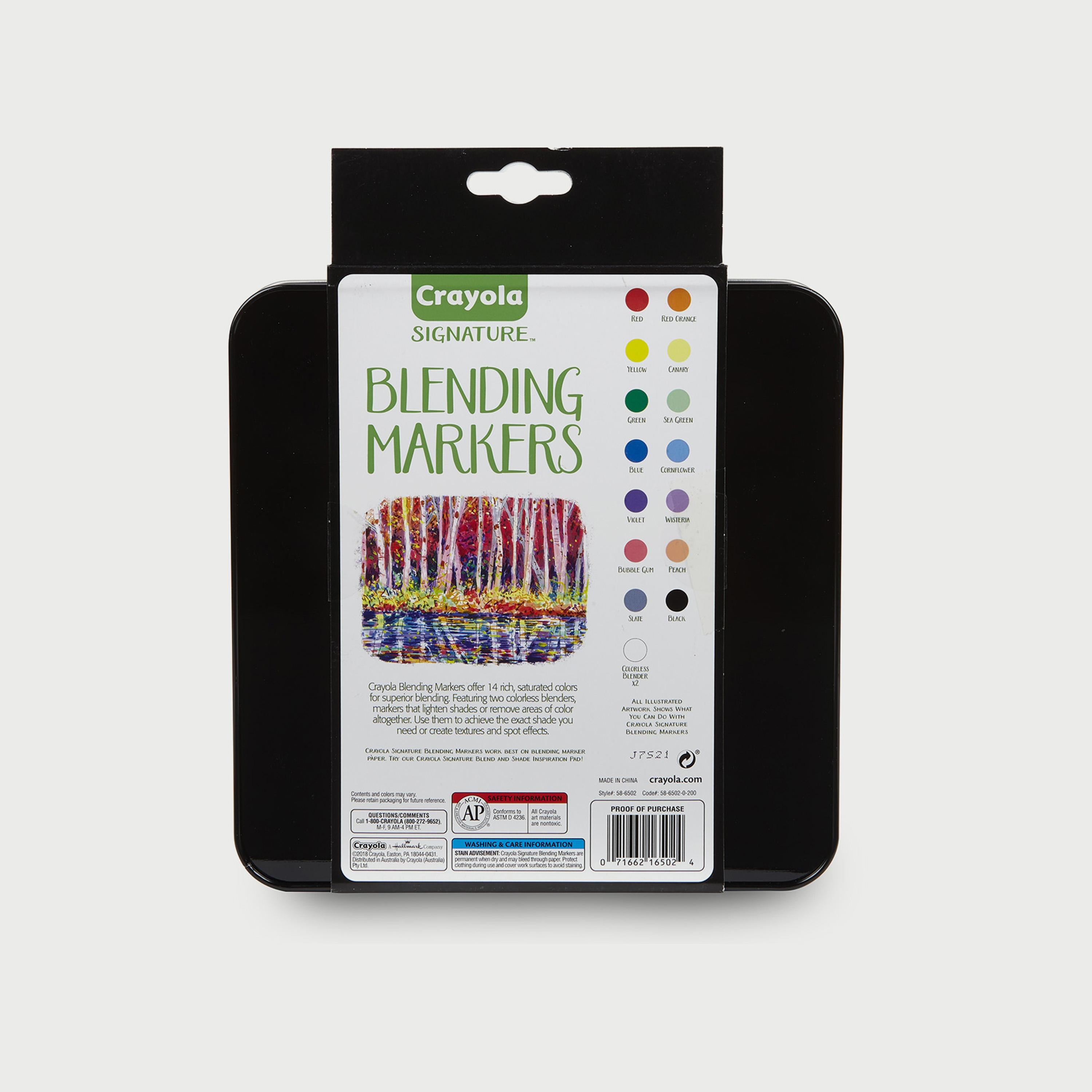 اقلام ماركر للمزج 16 قطعة مع حافظة قصدير سيجنيتشر من كرايولا-school-stationery-sets-image-2