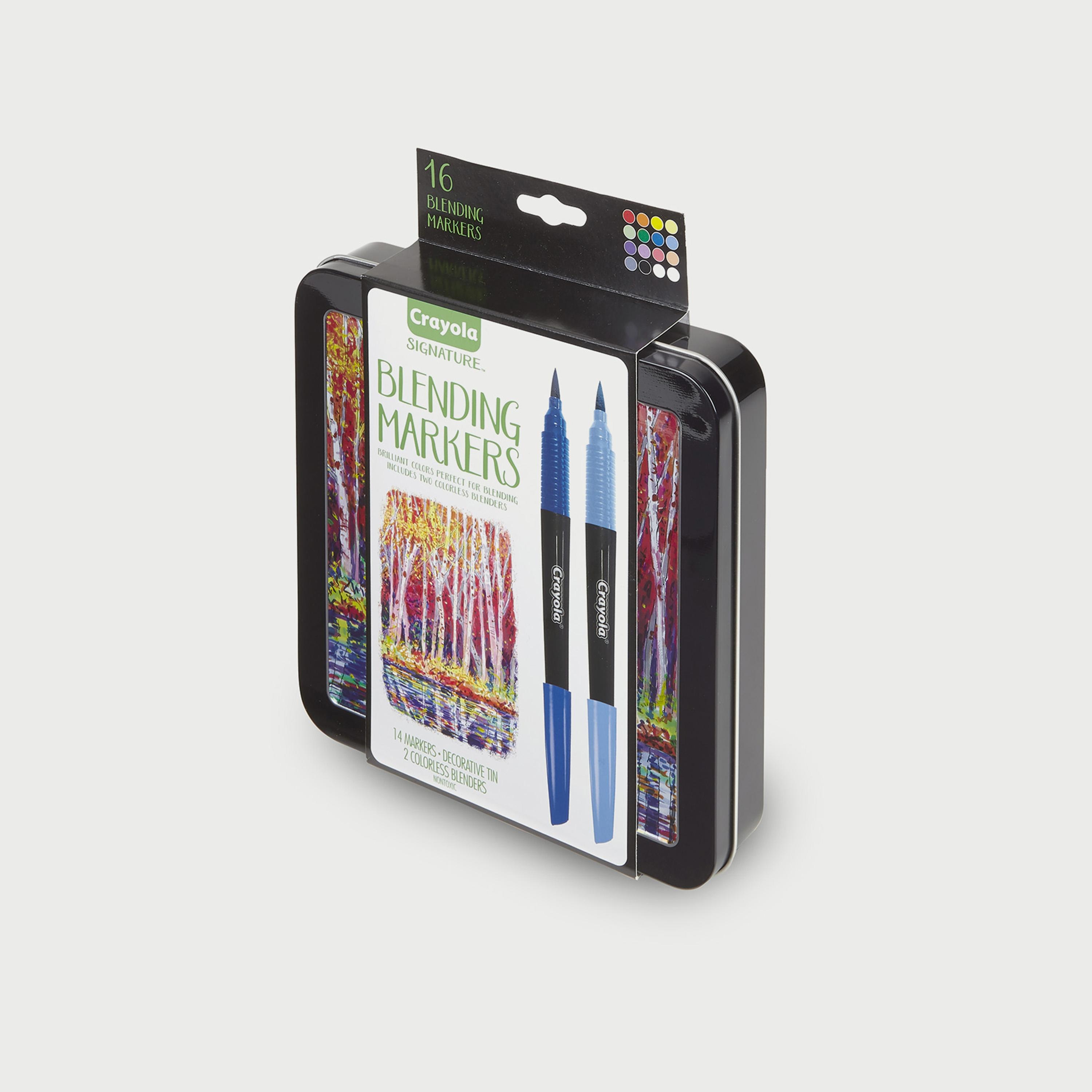 اقلام ماركر للمزج 16 قطعة مع حافظة قصدير سيجنيتشر من كرايولا-school-stationery-sets-image-4