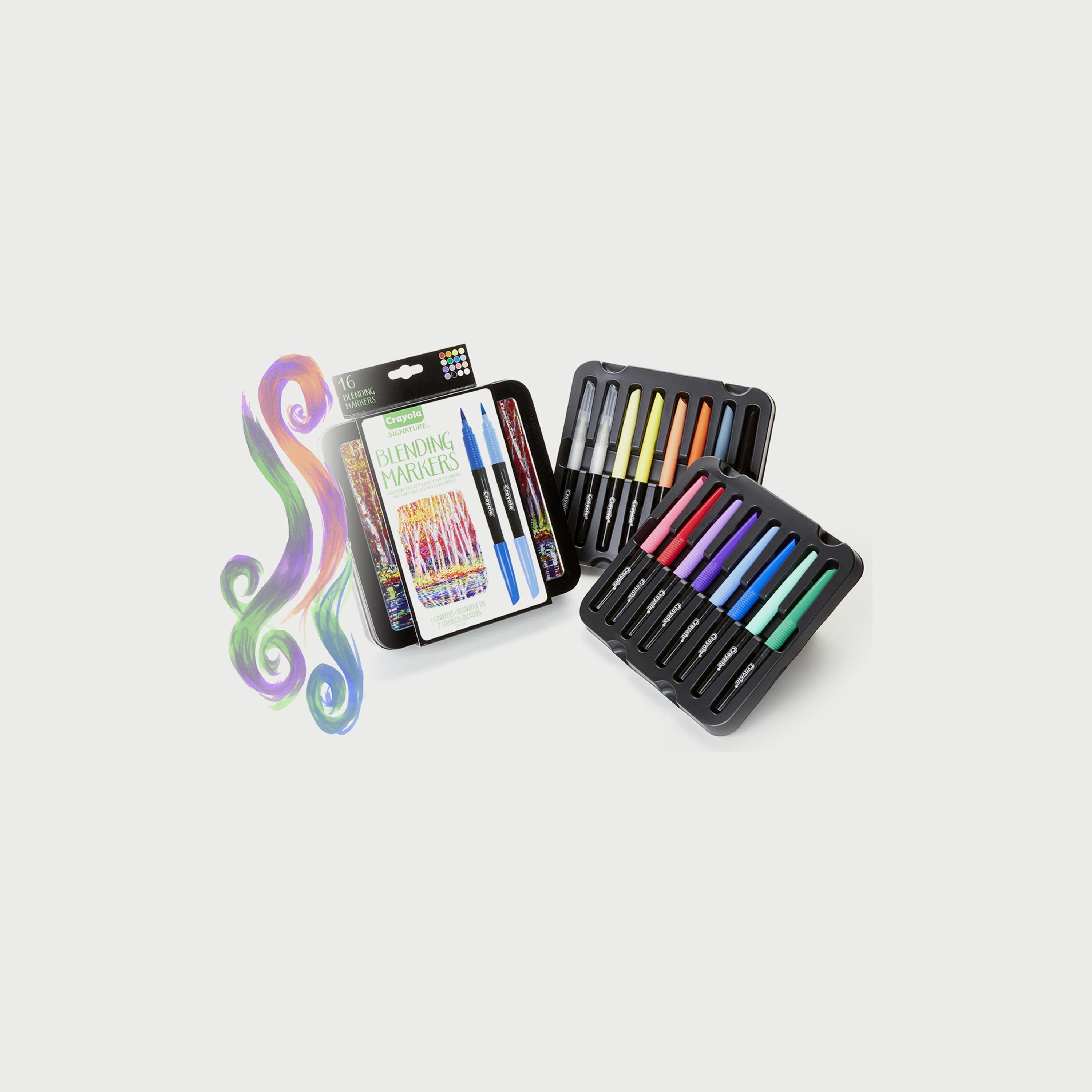 اقلام ماركر للمزج 16 قطعة مع حافظة قصدير سيجنيتشر من كرايولا-school-stationery-sets-image-5