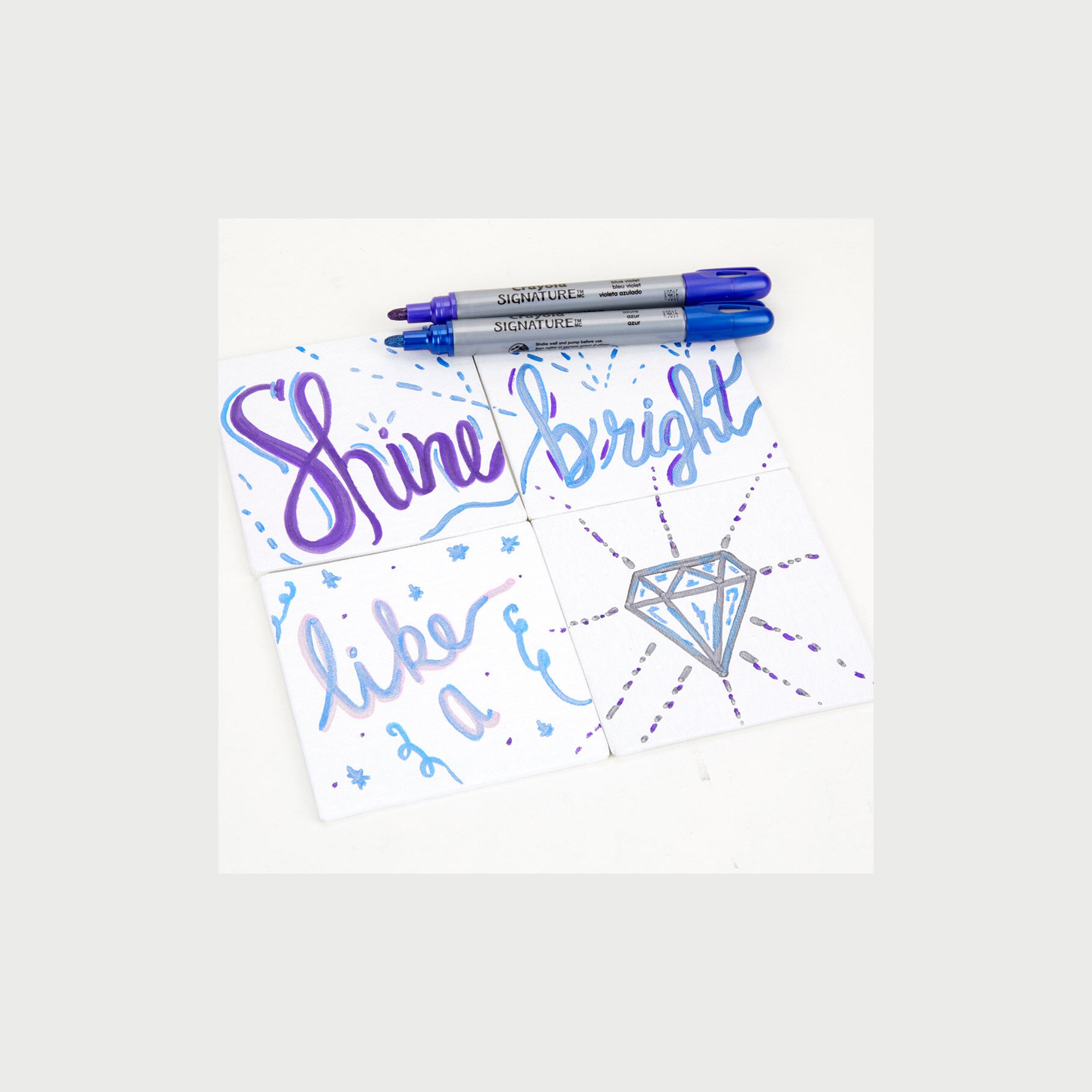 Crayola 6-Piece Signature Metallic Outline Paint Markers-school-stationery-sets-image-4