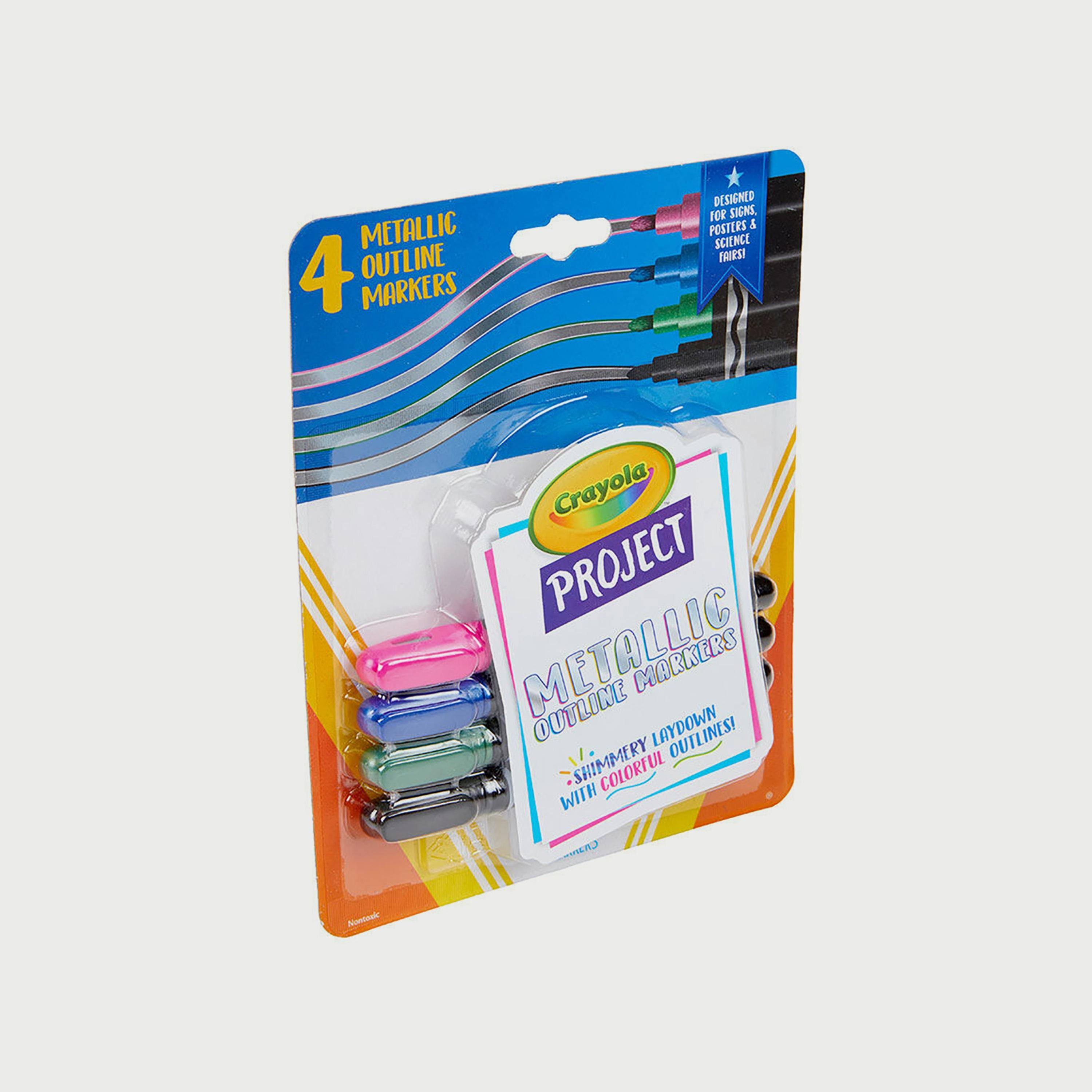 Crayola 4-Piece Project Metallic Outline Markers-school-stationery-sets-image-2