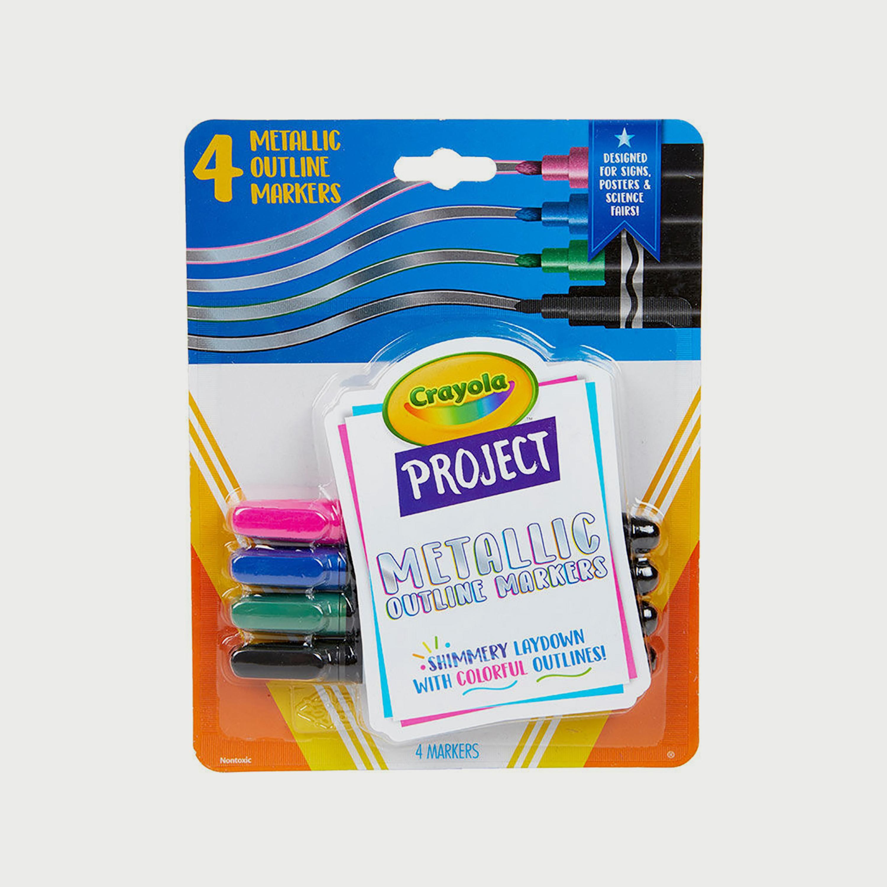 Crayola 4-Piece Project Metallic Outline Markers-school-stationery-sets-image-4