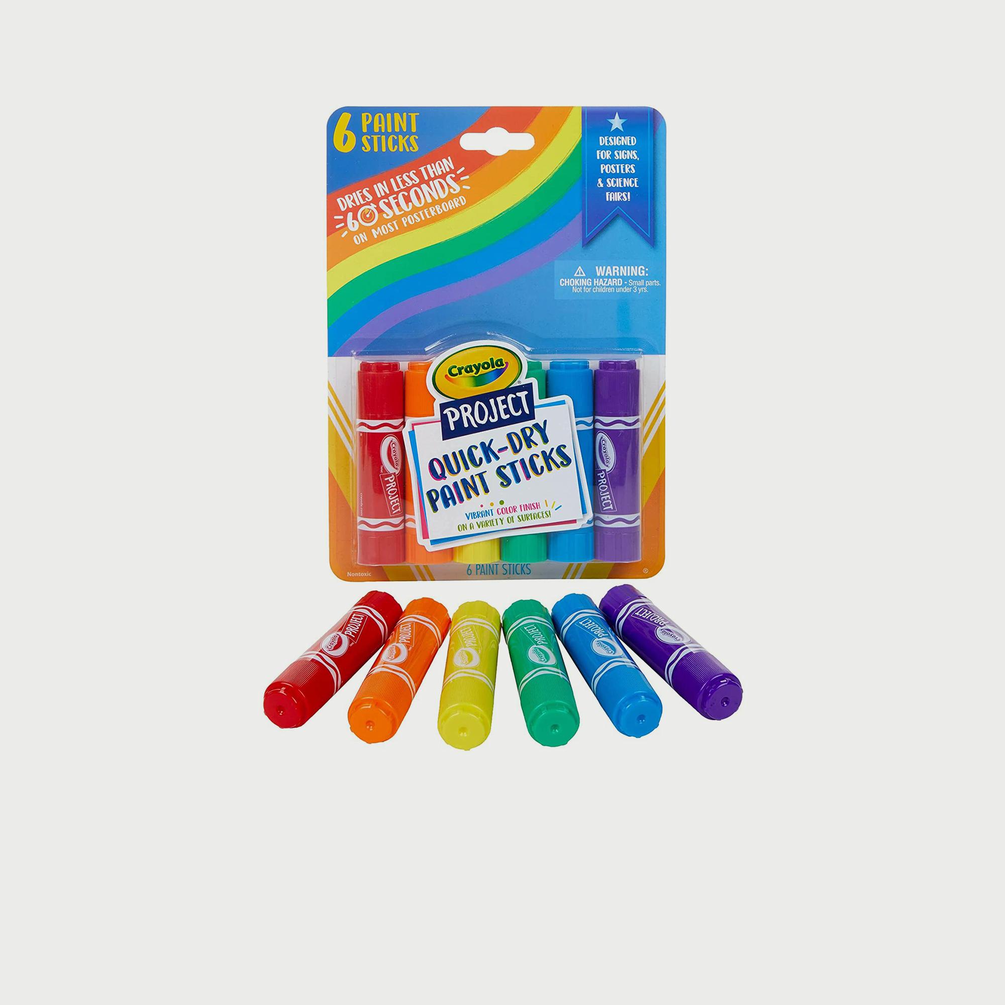 Crayola 6-Piece Project Quick Dry Paint Sticks-school-artsandcrafts-image-1