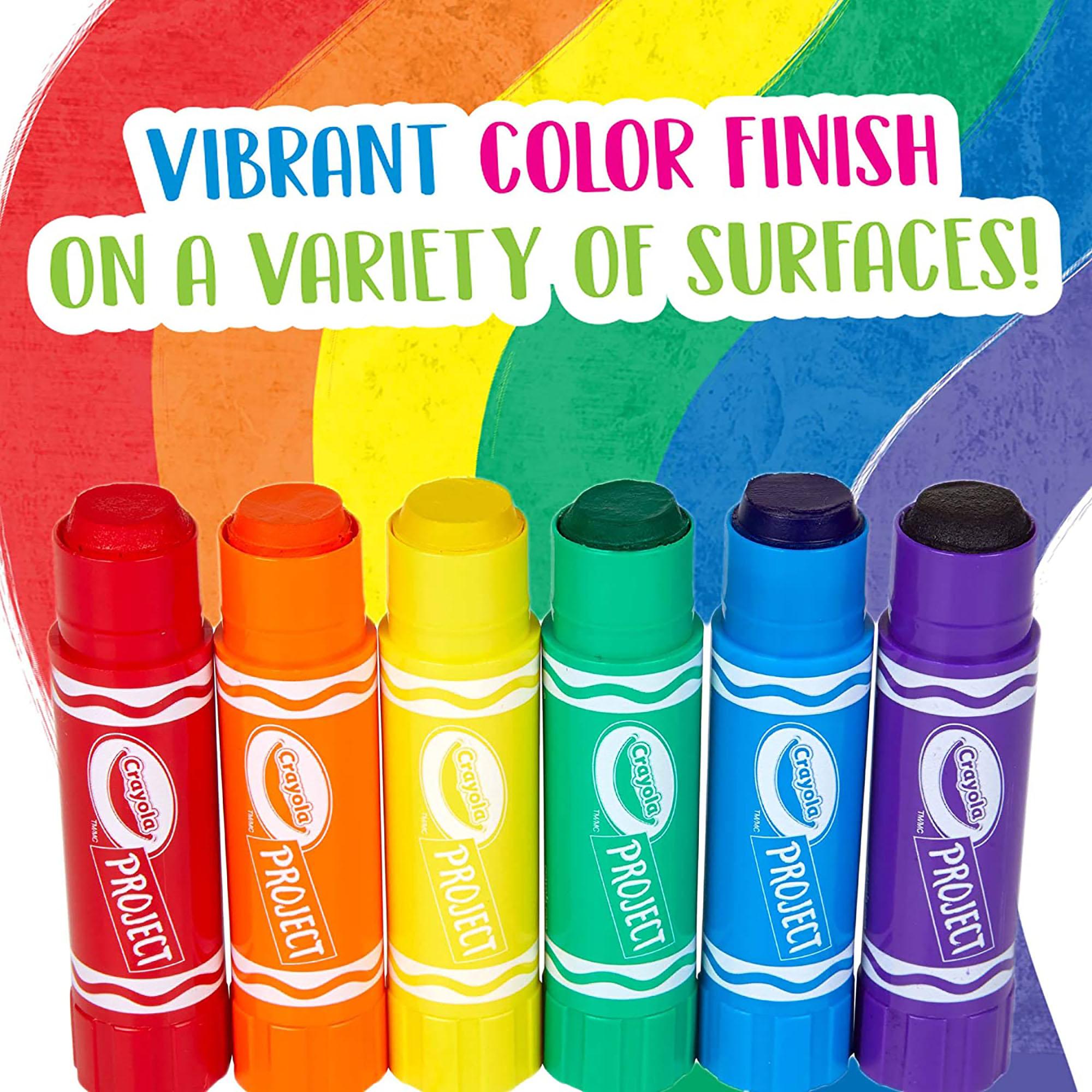 Crayola 6-Piece Project Quick Dry Paint Sticks-school-artsandcrafts-image-2