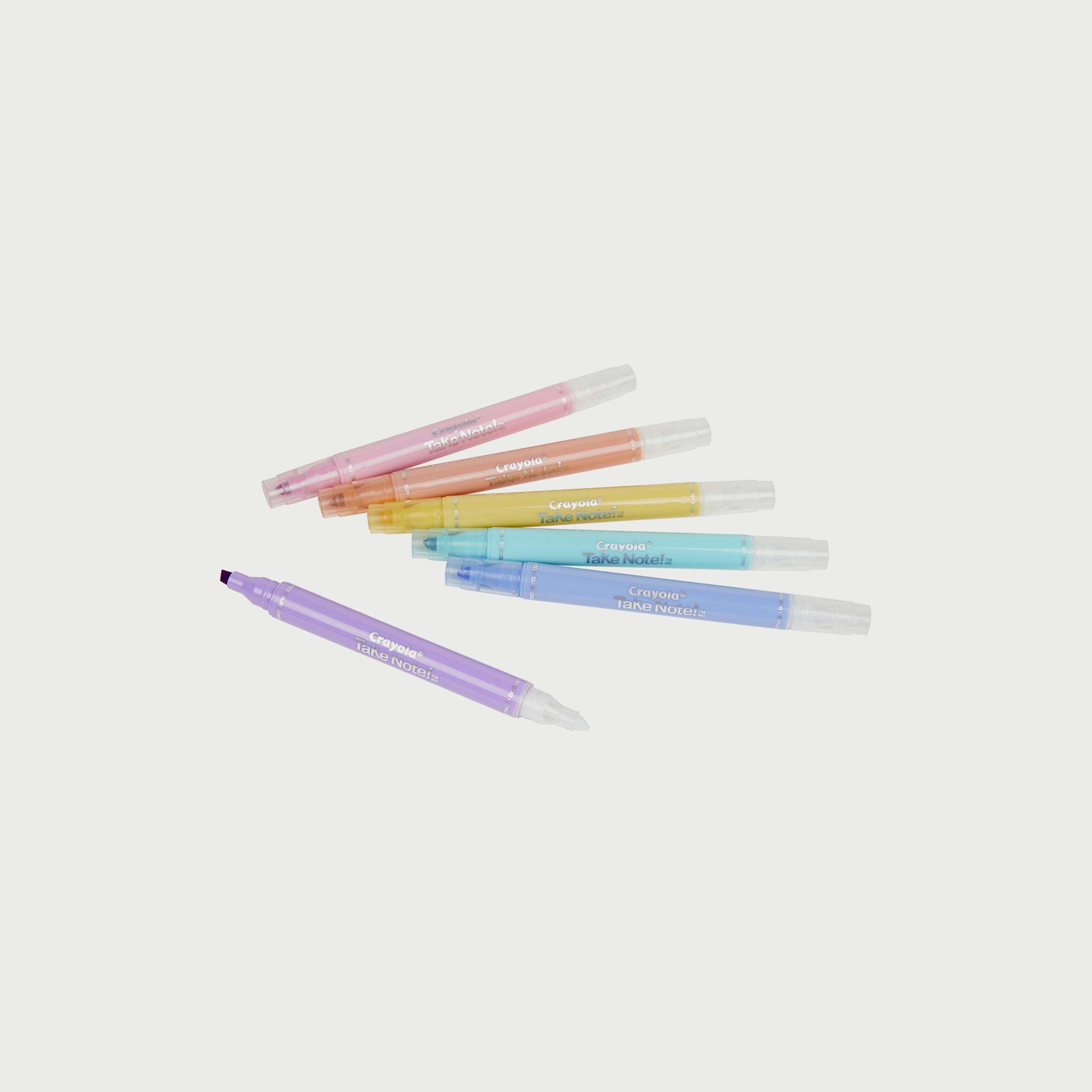 Crayola 6-Piece Take Note! Erasable Highlighters Pastel Party-school-stationery-sets-image-2