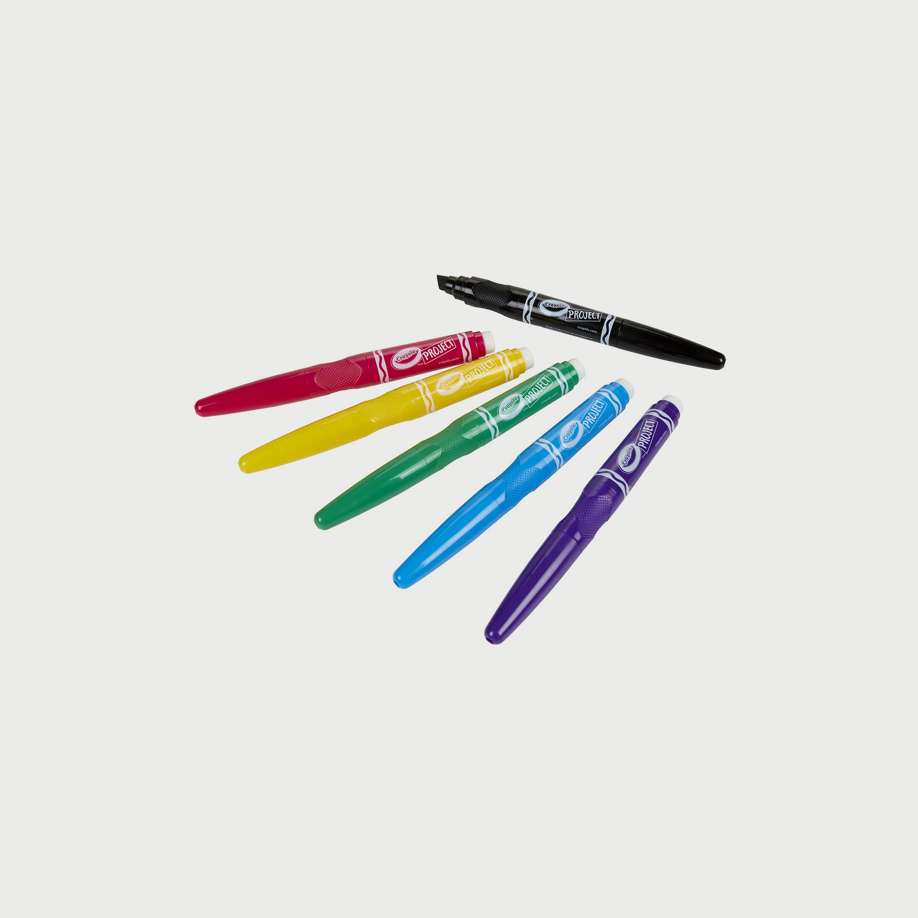 اقلام ماركر بوستر قابلة للمسح 6 قطع بروجيكت من كرايولا-school-stationery-sets-image-2