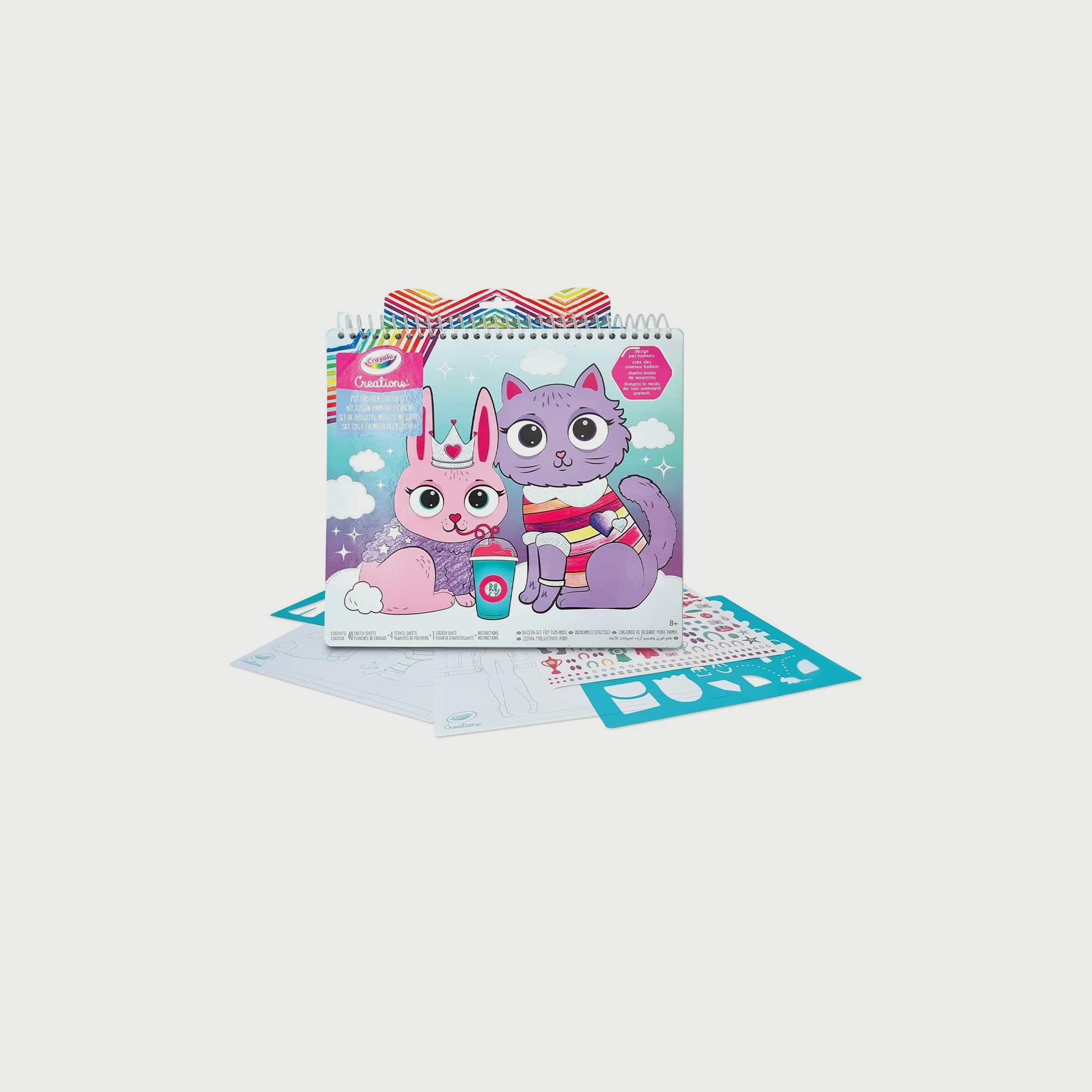 Crayola Creations Pets Fashion Sketch Set-school-artsandcrafts-image-1