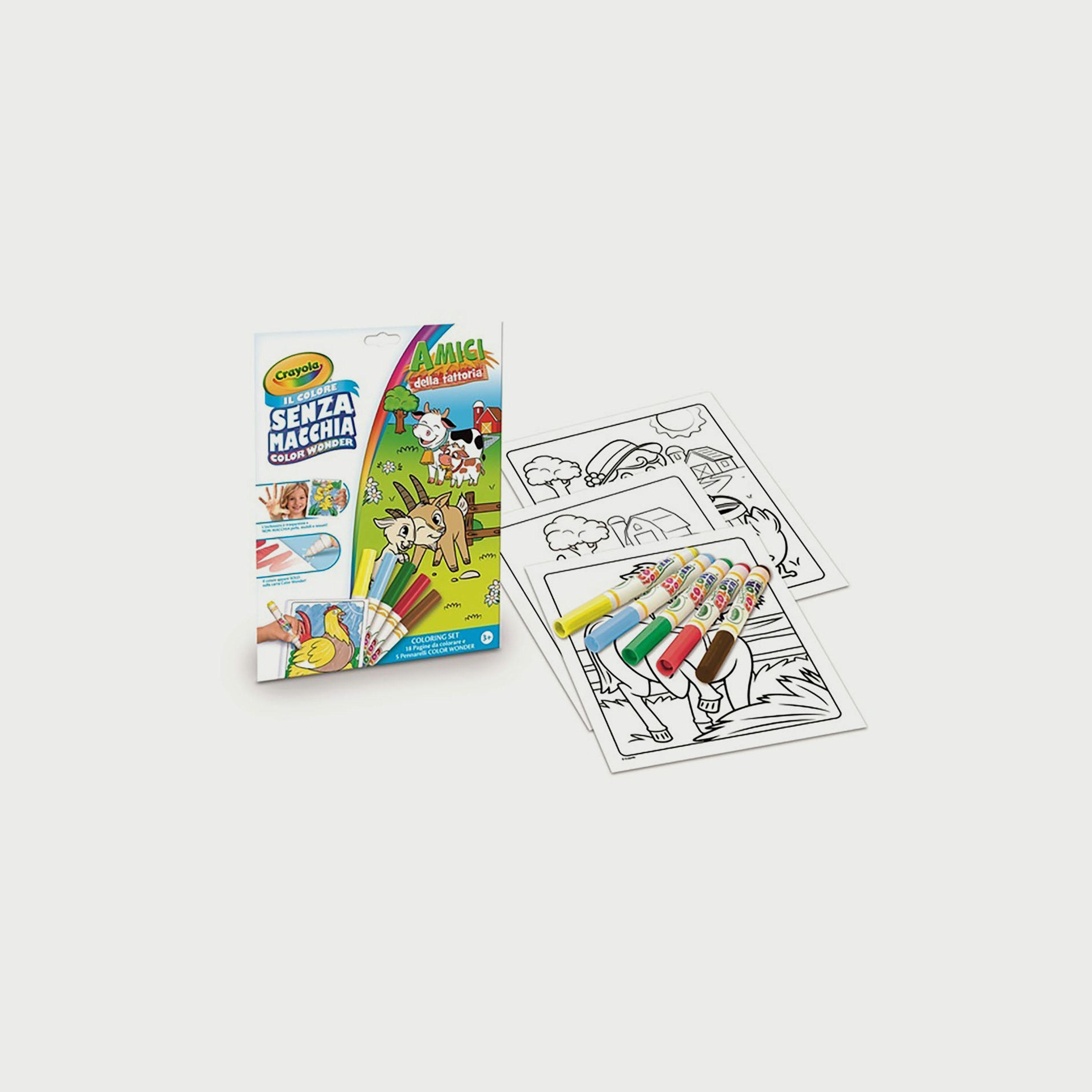 Crayola Color 4-Piece Wonder Set Animal Friends Coloring Book-school-artsandcrafts-image-1