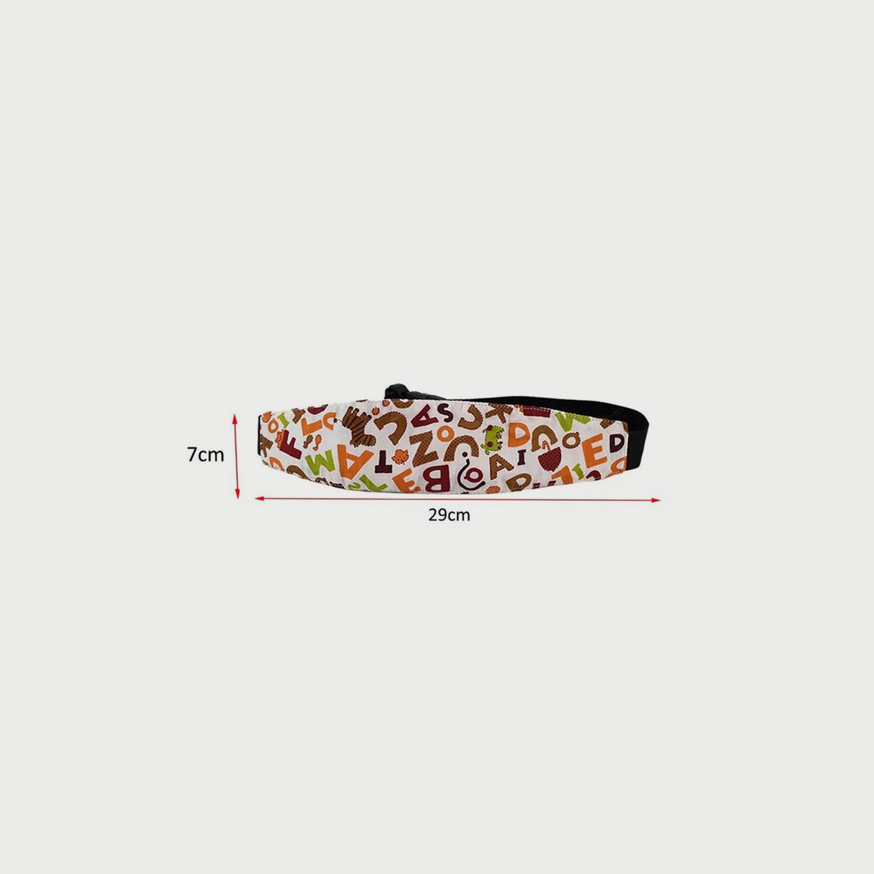 Pikkaboo NapSafe Car Head Support, ABC Brown-baby-gear-carseats-image-2