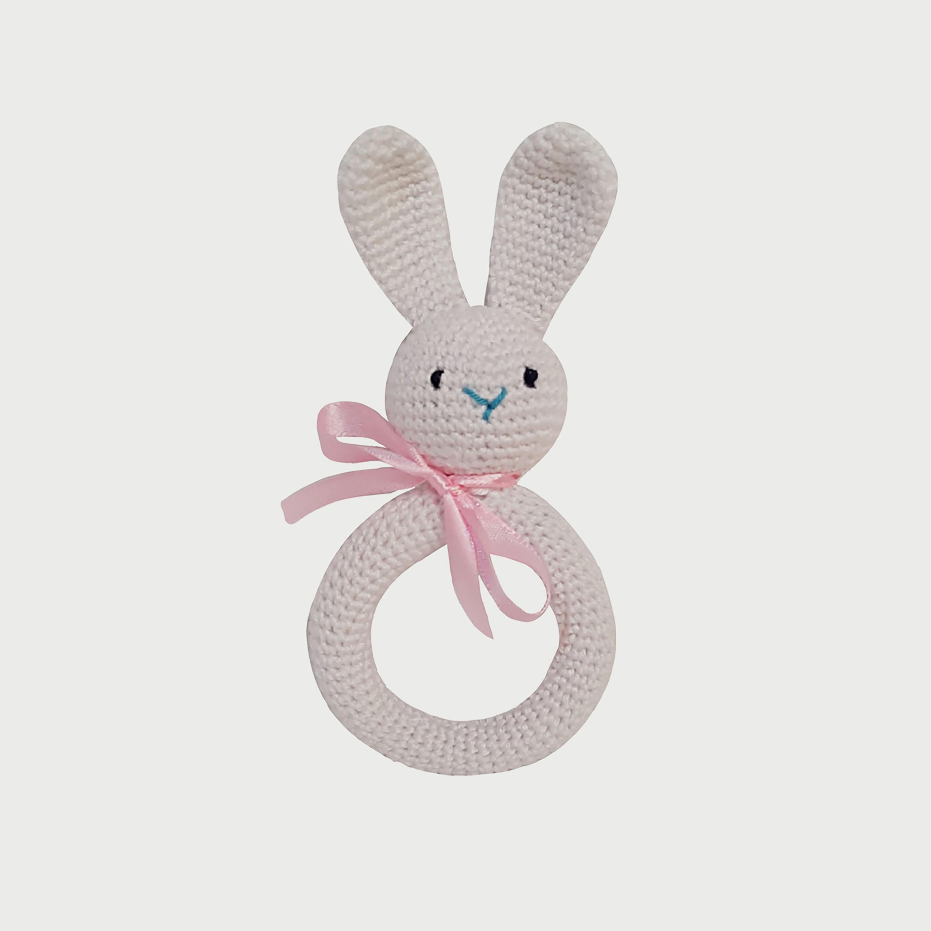 Pikkaboo Snuggle and Play Soft Crocheted Bunny Set-toys-plushsofttoys-animals-image-5