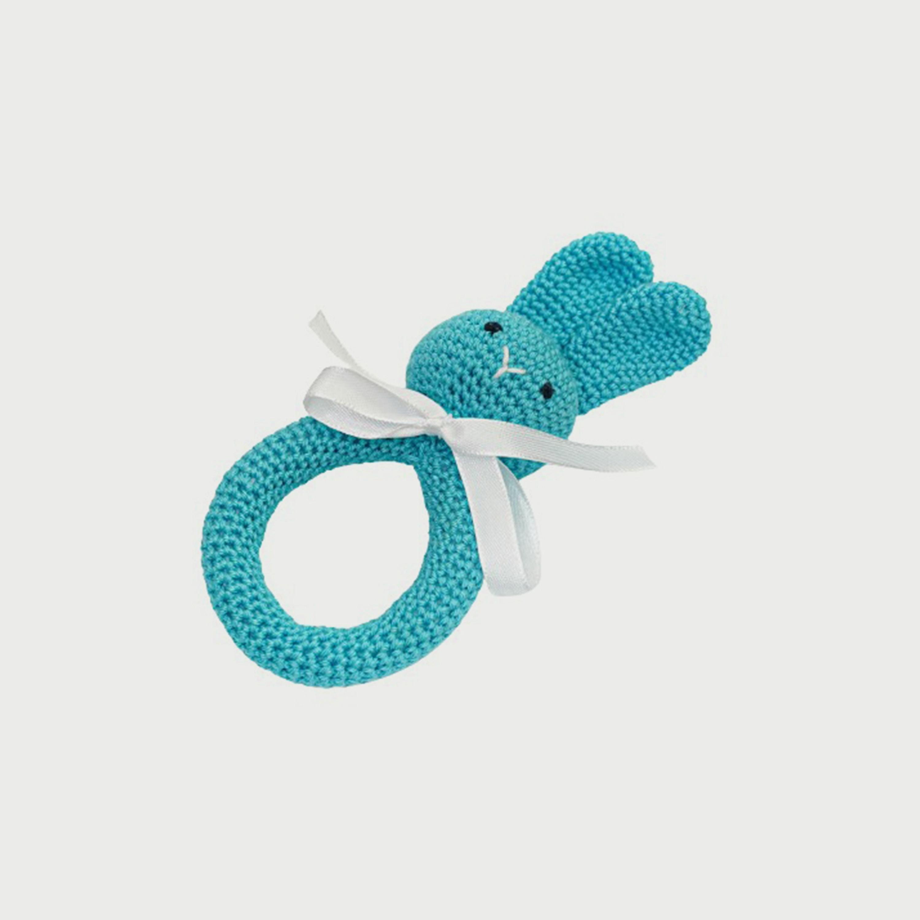 Pikkaboo Snuggle and Play Soft Crocheted Bunny Set-toys-plushsofttoys-animals-image-1