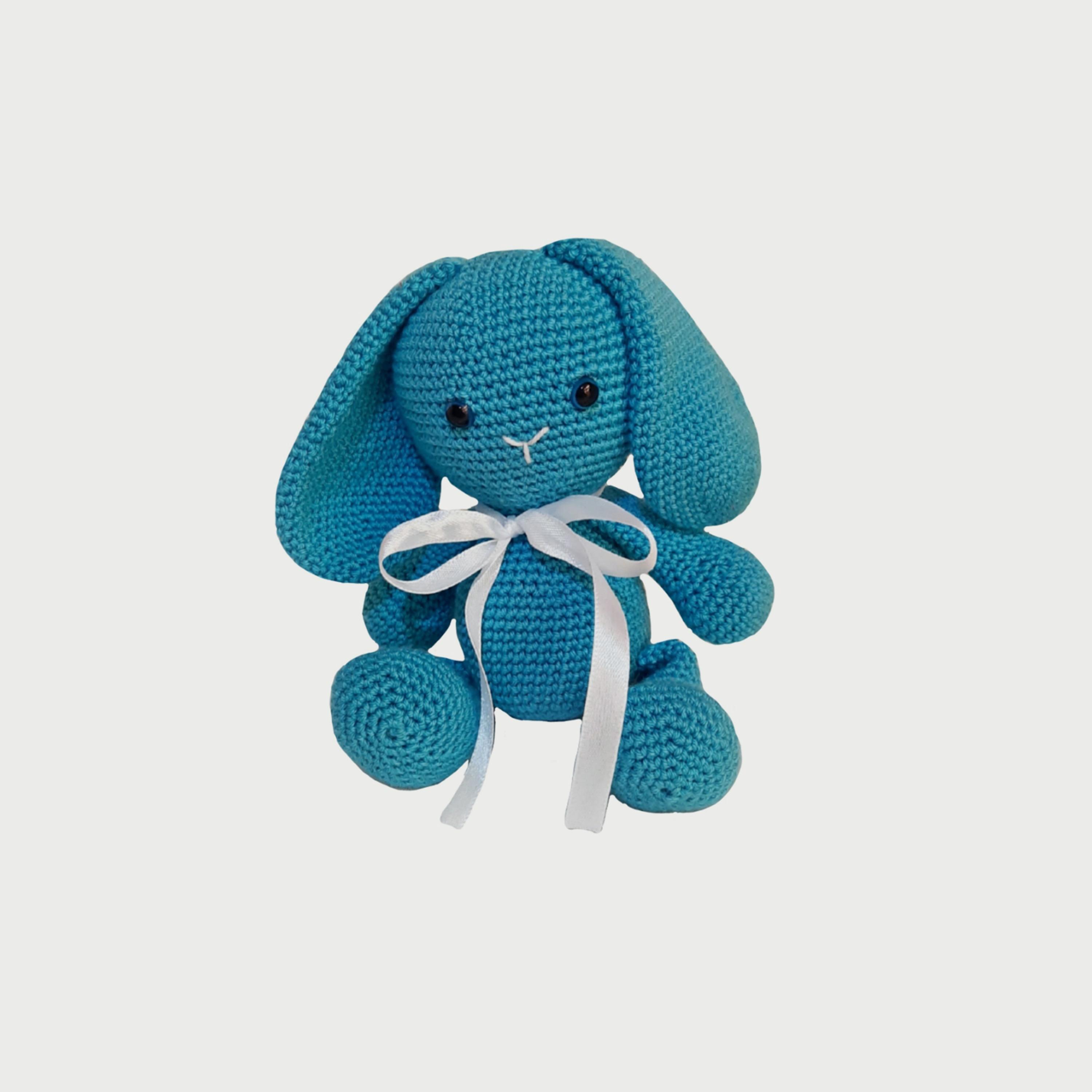 Pikkaboo Snuggle and Play Soft Crocheted Bunny Set-toys-plushsofttoys-animals-image-3