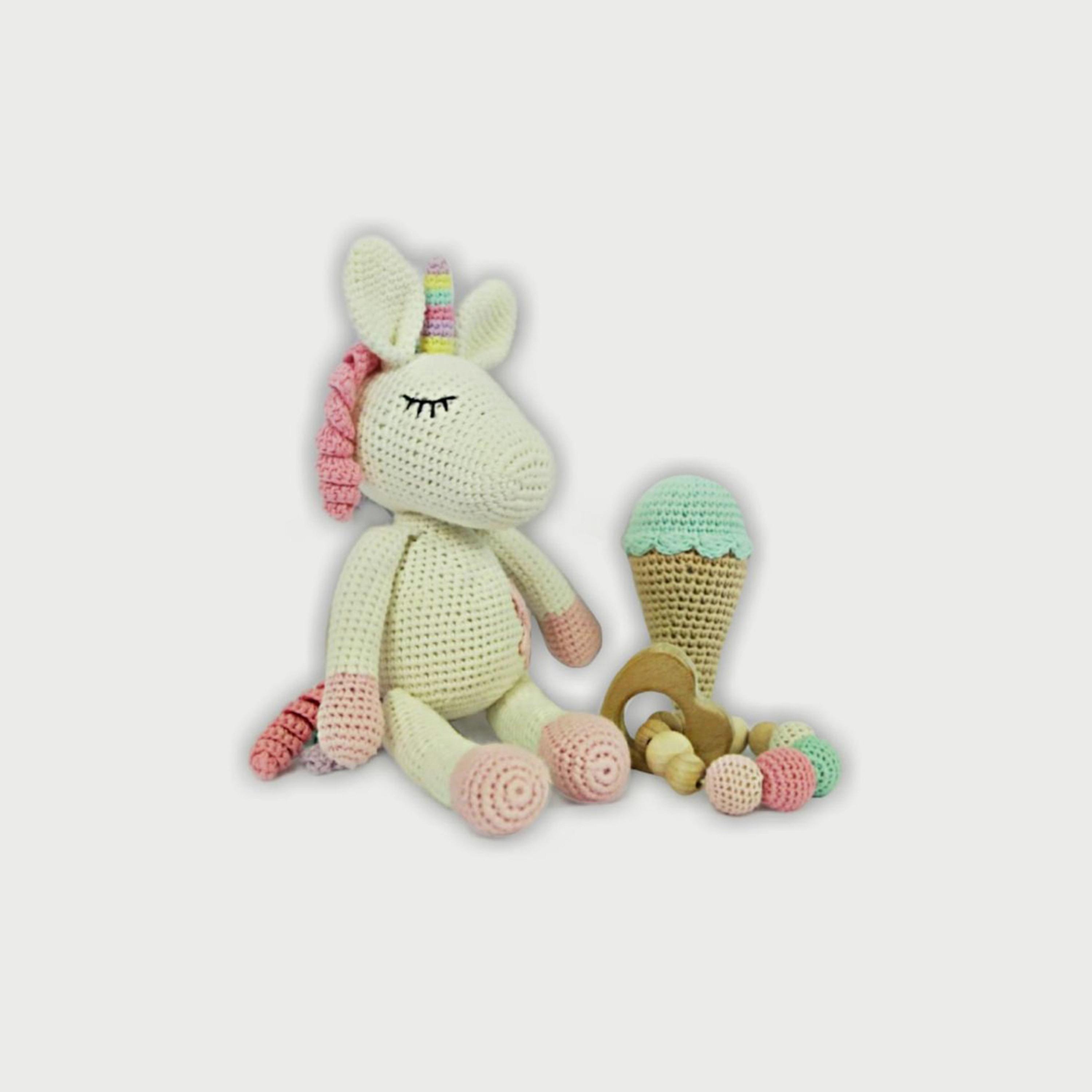 مجموعة يونيكورن من الكروشيه سناجل اند بلاي من بيكابوو -toys-plushsofttoys-animals-image-1