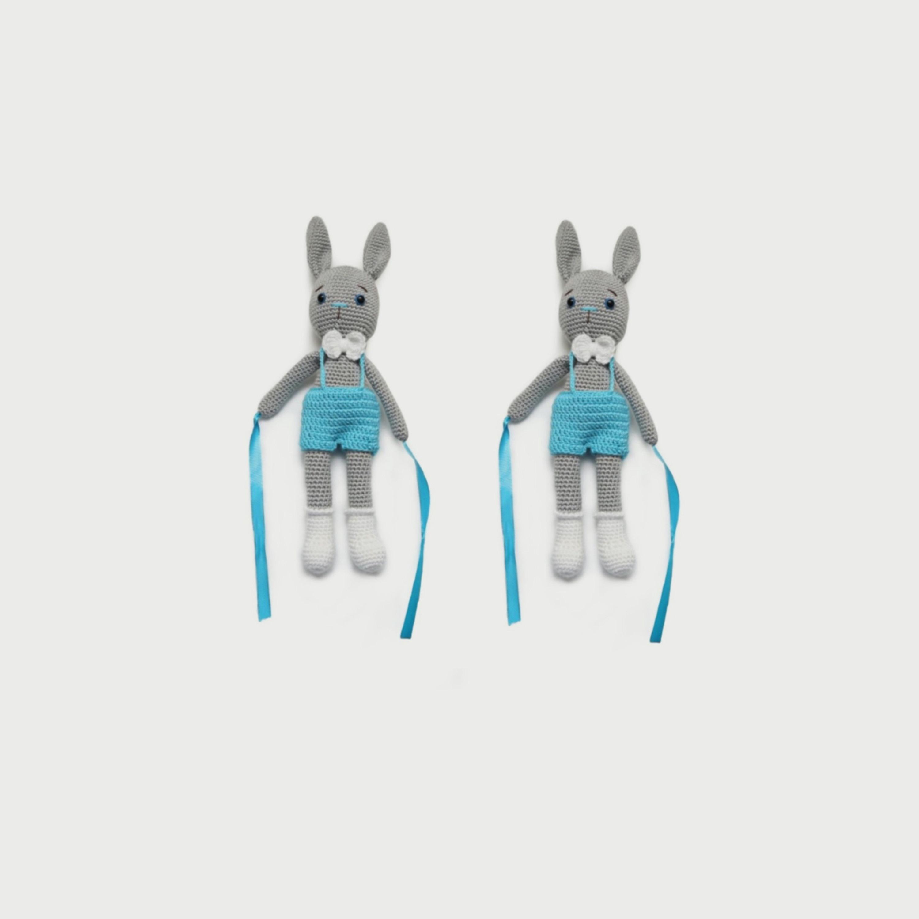 Pikkaboo Crochet Bunny Tieback Clips Pair-baby-nursery-roomdecor-image-1