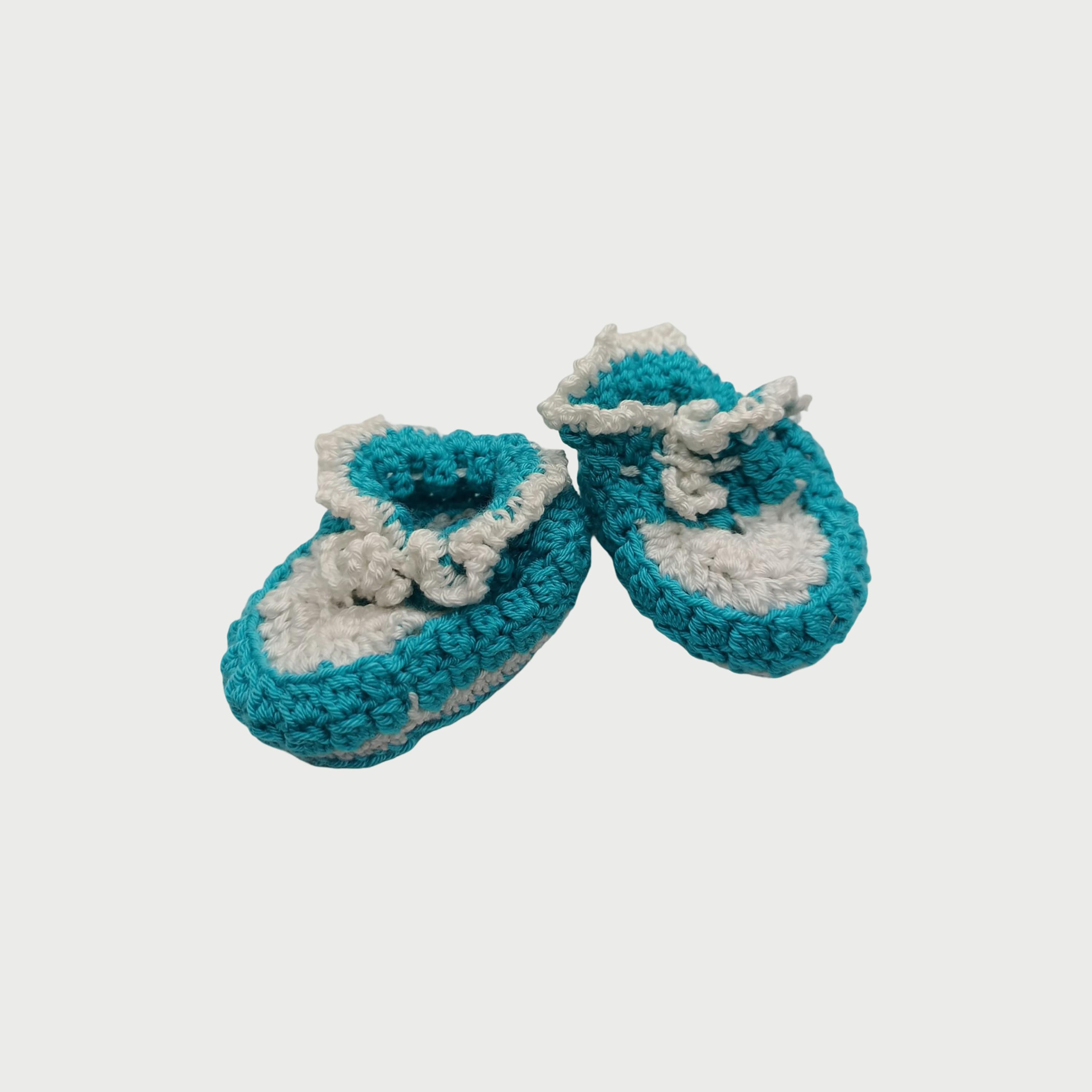 Pikkaboo LittleFeet Handmade Crochet Baby Booties-baby-boys-shoes-booties-image-3