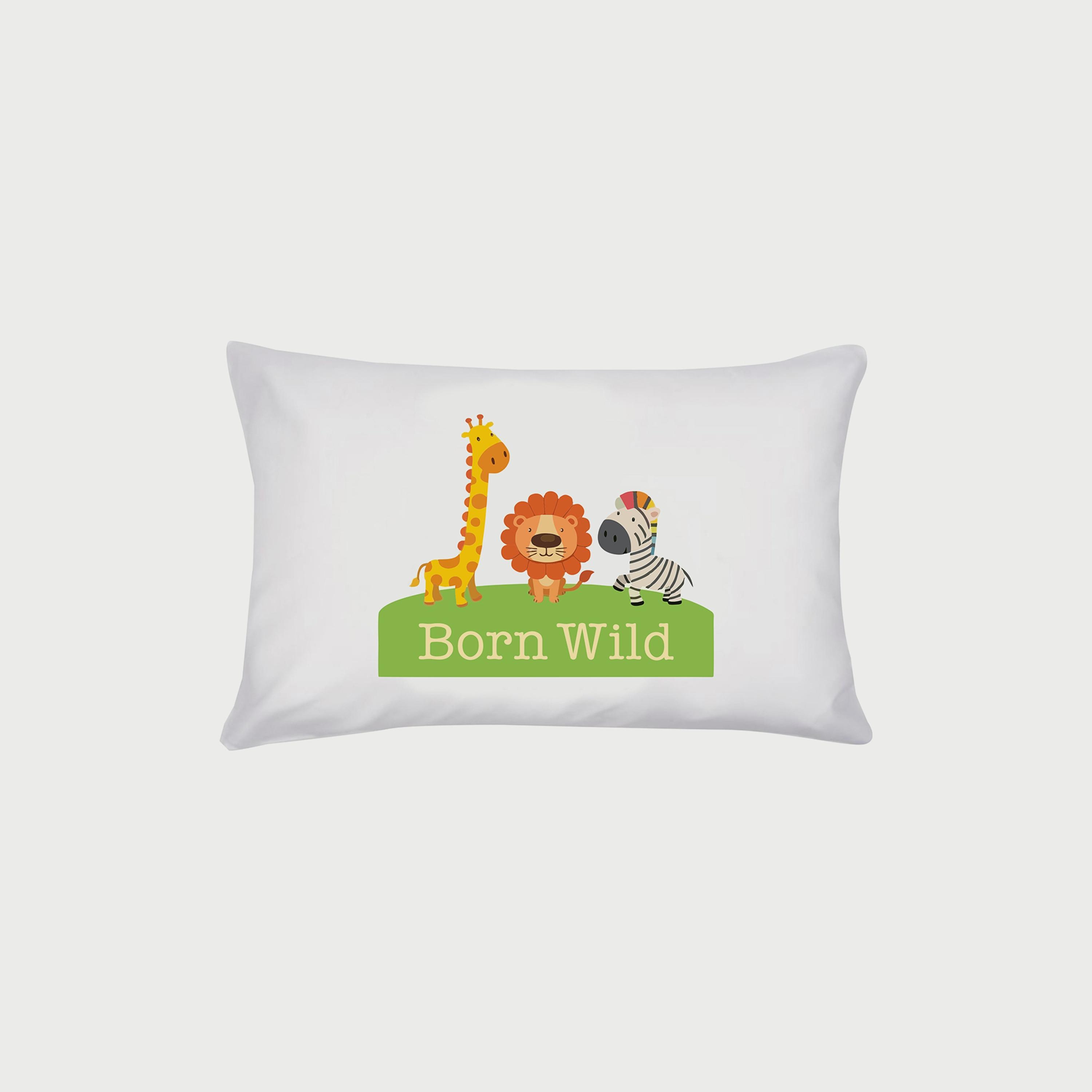 Pikkaboo Pillowcase Cover for Kids, Zoo-baby-boys-shoes-booties-image-1