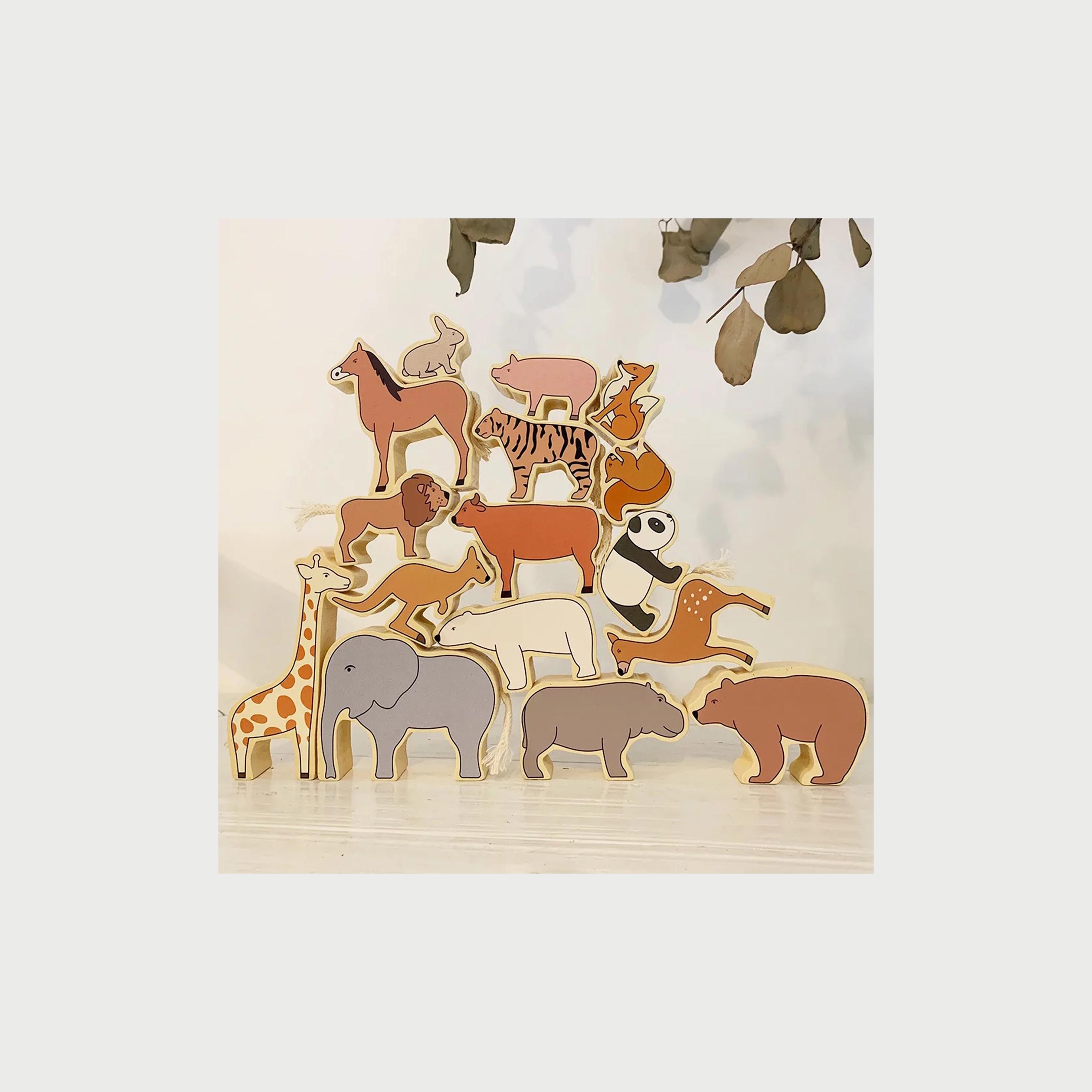 Woody Buddy Animals Set-toys-babyandtoddlertoys-stackingandnestingtoys-image-1