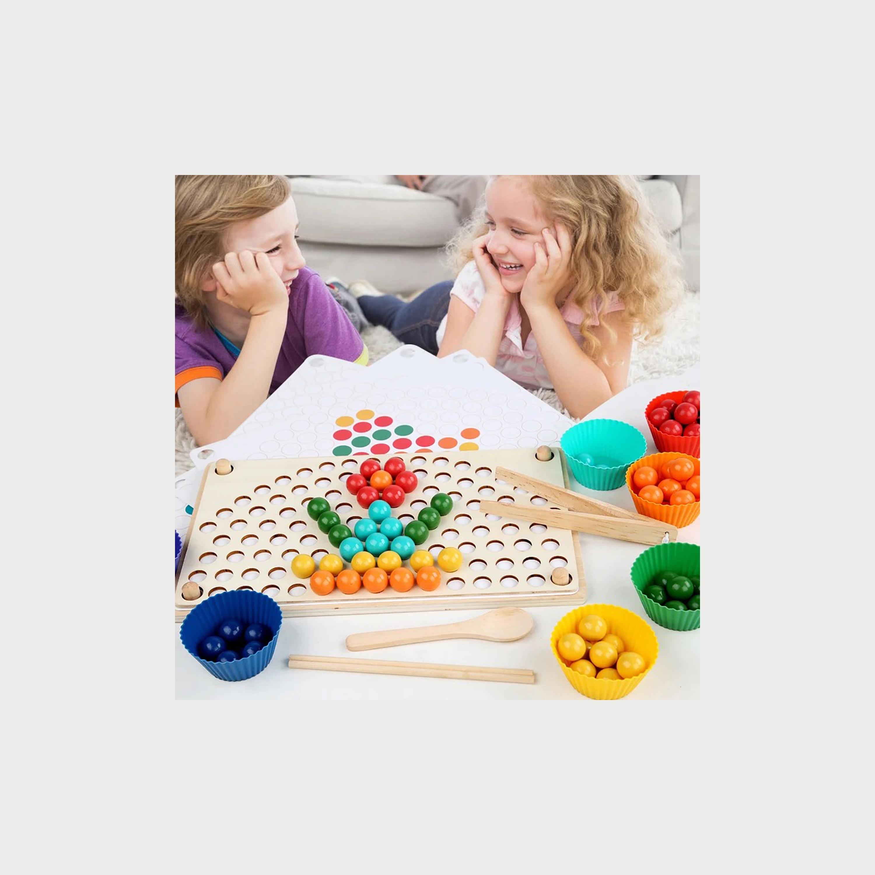 خرز المشبك قوس قزح من وودي بادي-toys-babyandtoddlertoys-learningtoys-image-5