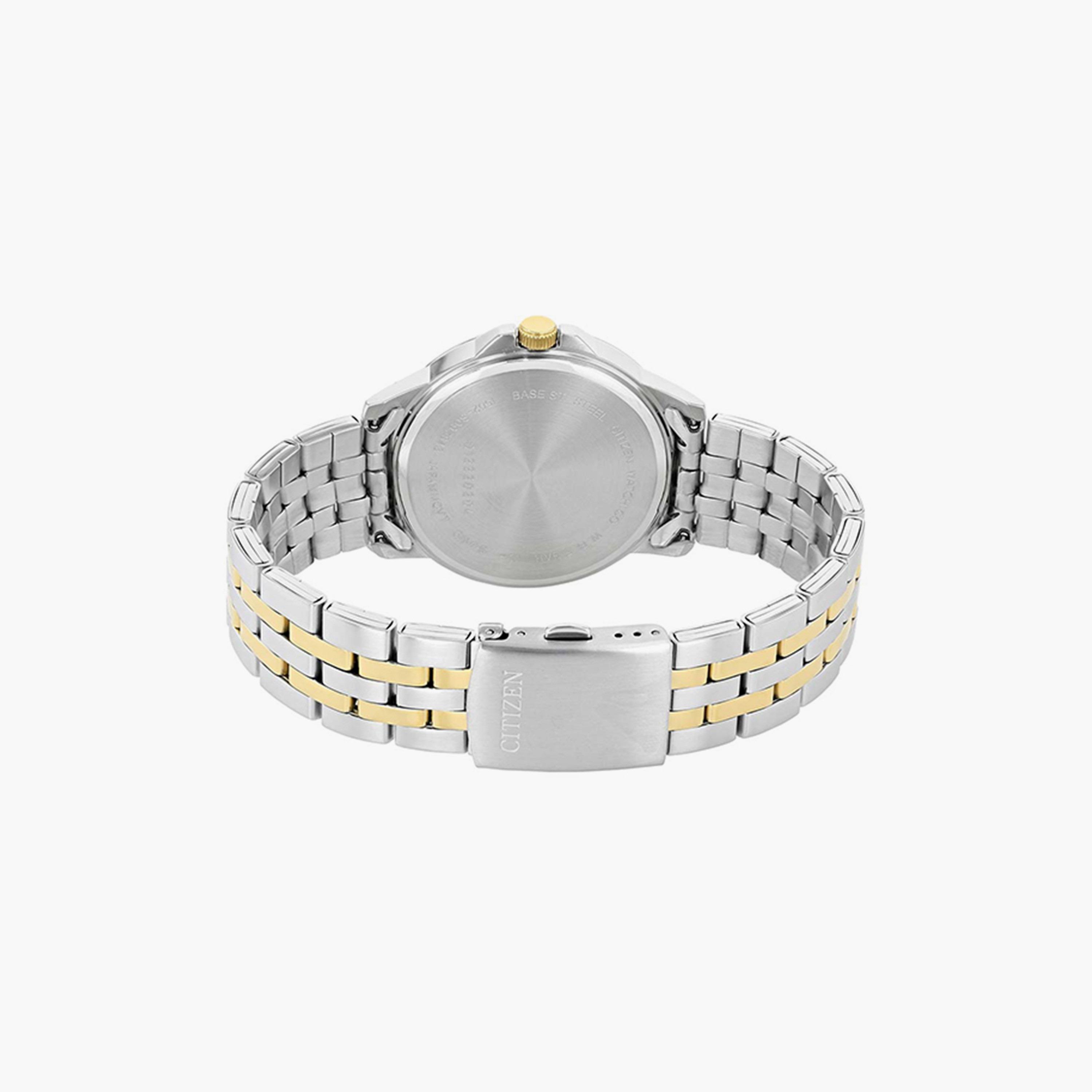 Citizen Men 41 MM Silver & Gold Analog Stainless Steel Strap Watch | BF2018-52H-men-watchesandjewellery-watches-image-3