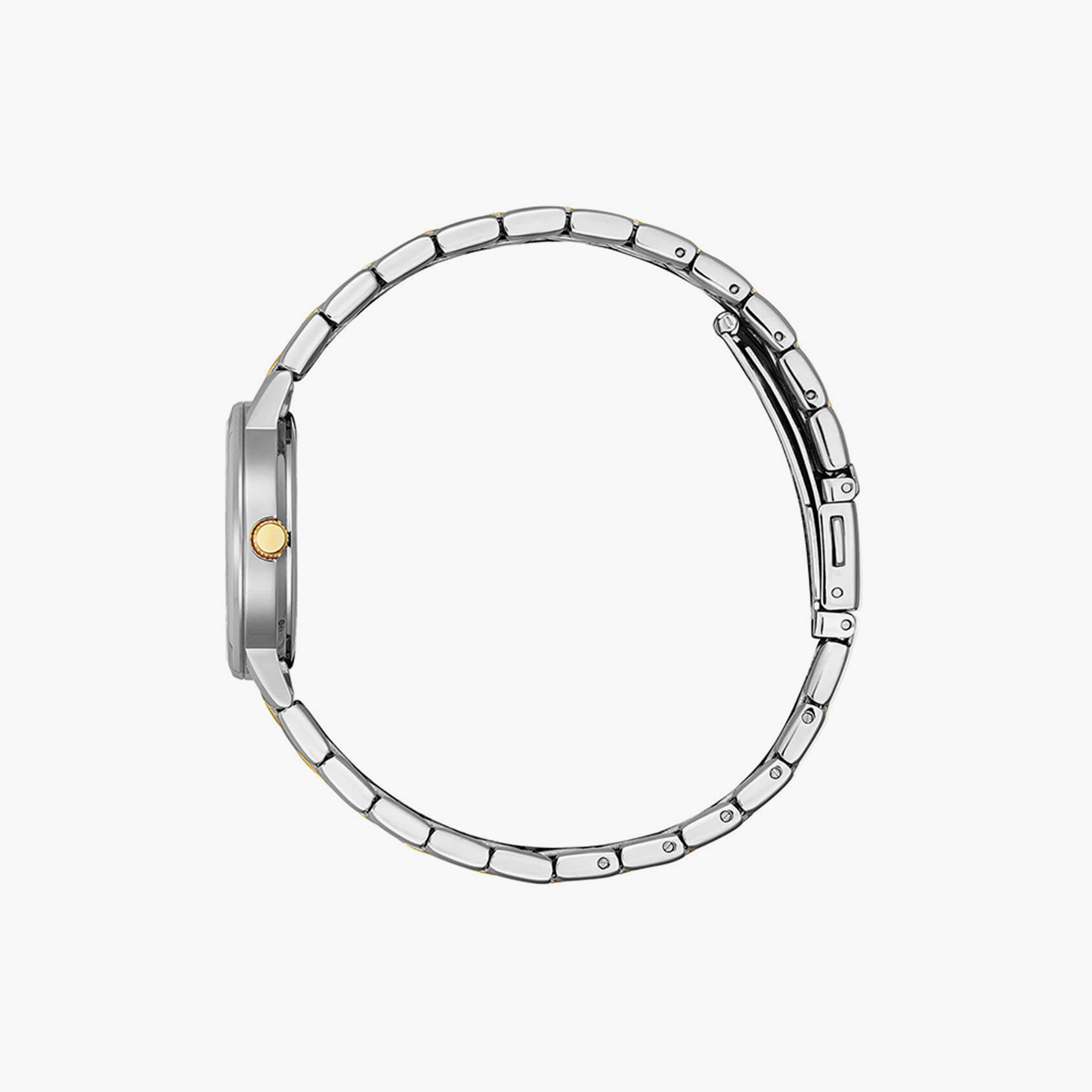Citizen 28 MM Silver & Gold Analog Stainless Steel Strap Watch | EU6096-58A-women-watchesandjewellery-watches-image-2