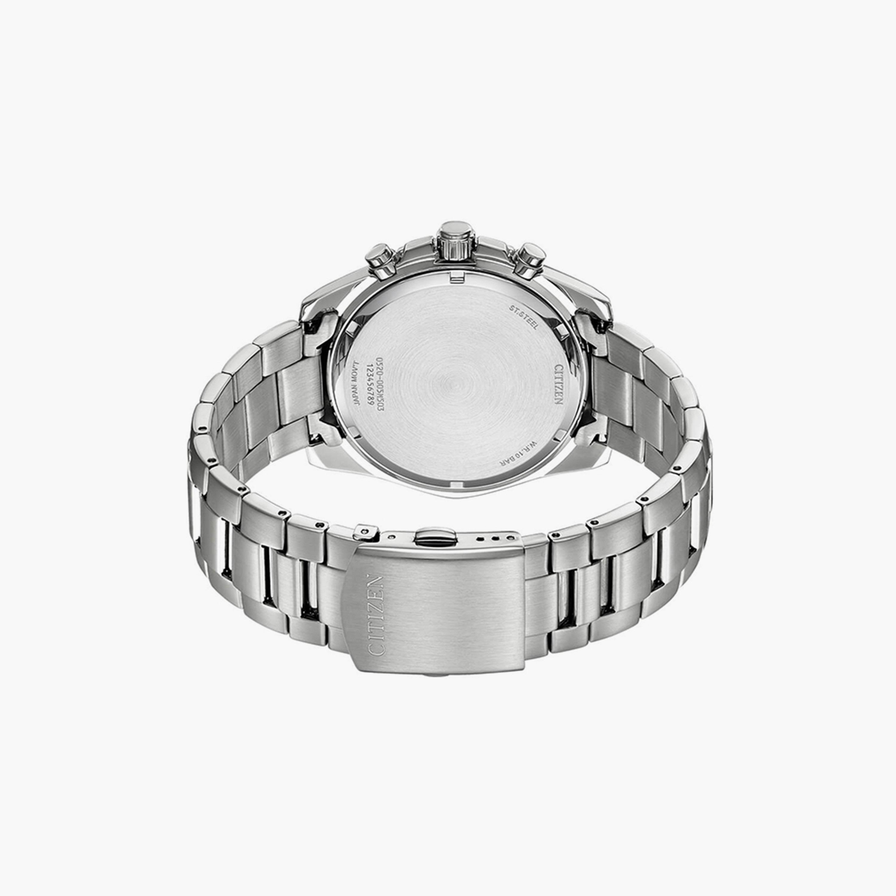 ساعة سيتيزن للرجال 46 ملم فضية كرونوغراف بسوار ستانلس ستيل | AN8200-50X-men-watchesandjewellery-watches-image-3