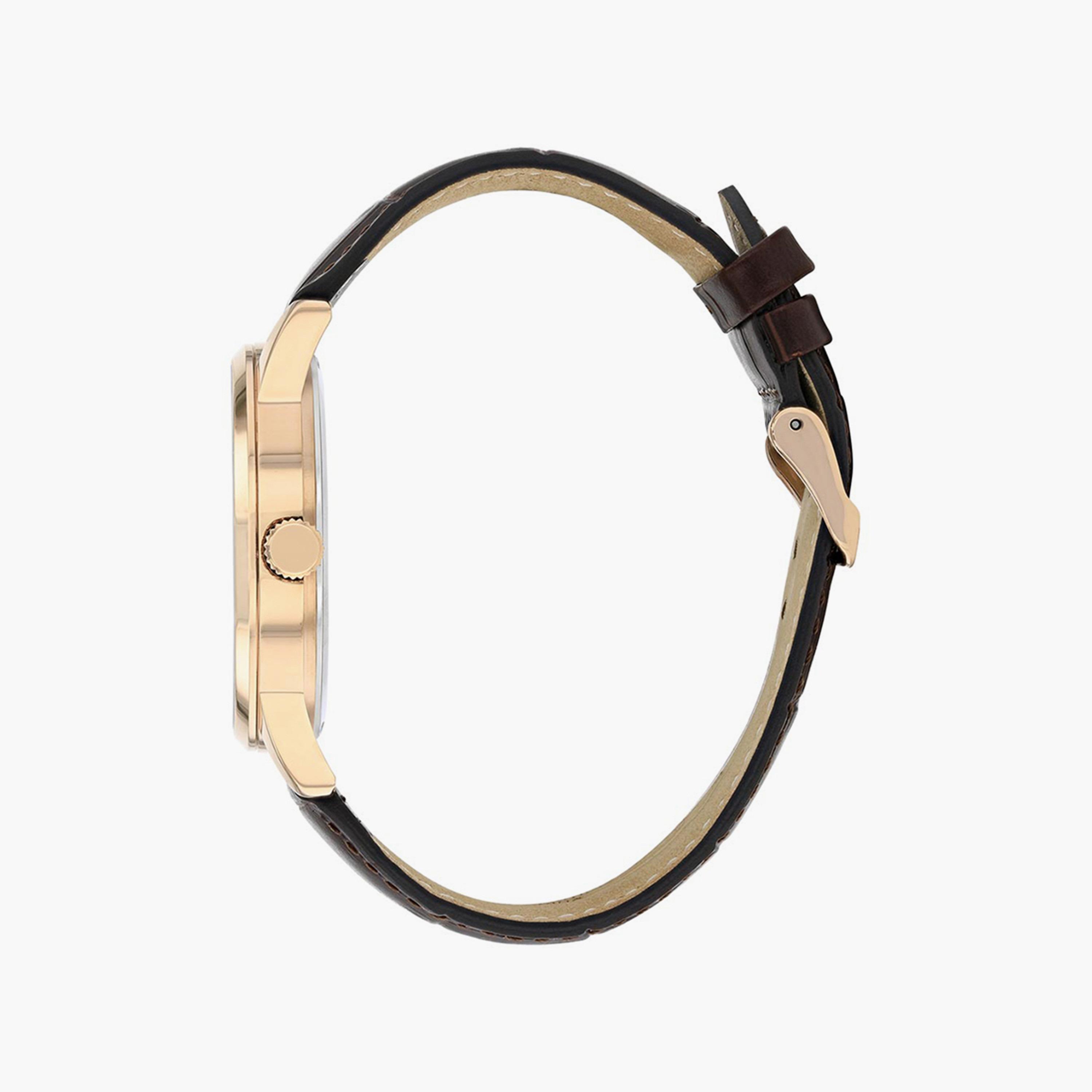 ساعة سيتيزن مون فايز للرجال 42 ملم أنالوج بسوار جلدي بني | AK5003-05A-men-watchesandjewellery-watches-image-2