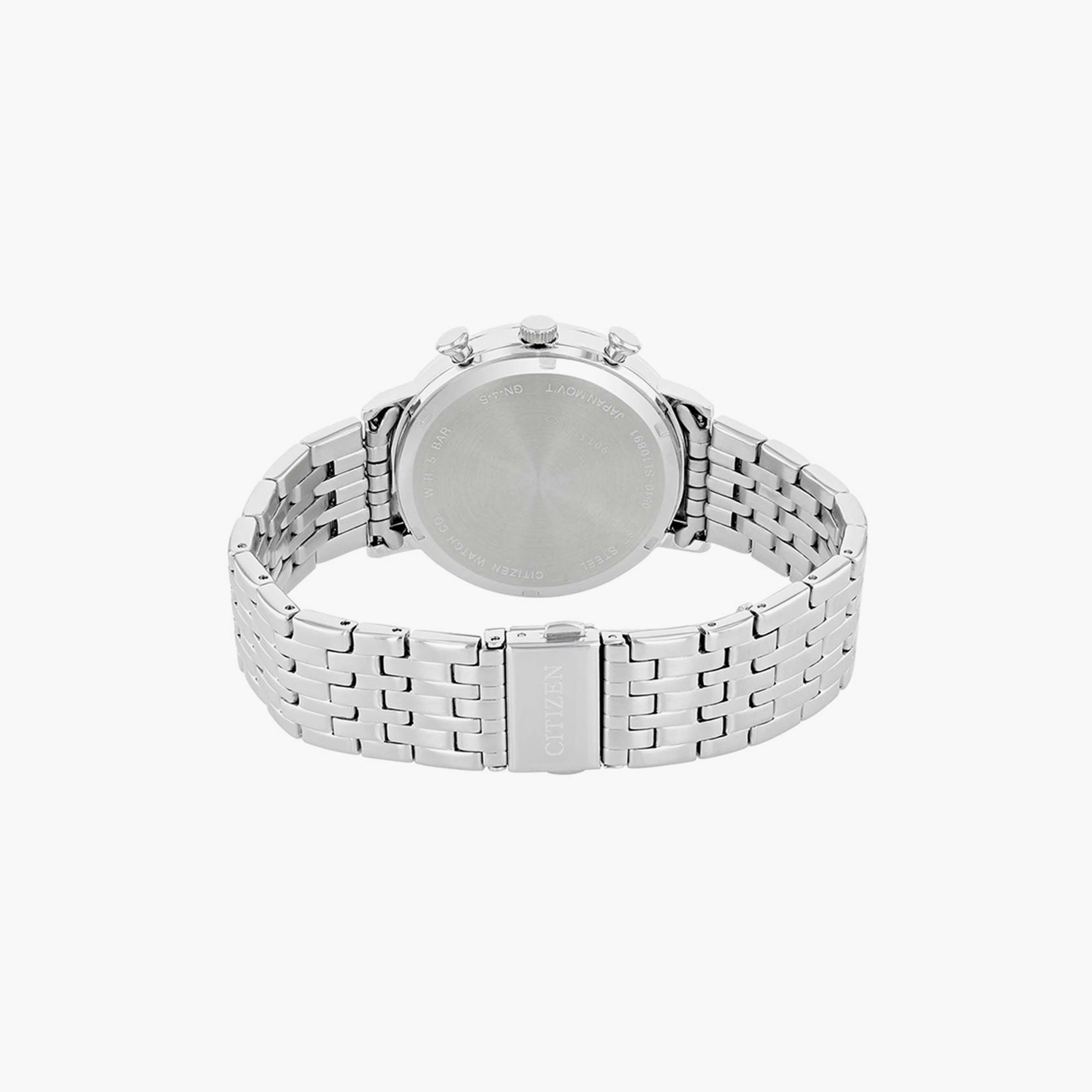 ساعة سيتيزن 39 ملم فضية كرونوغراف بسوار ستانلس ستيل | AN3610-55E-men-watchesandjewellery-watches-image-3