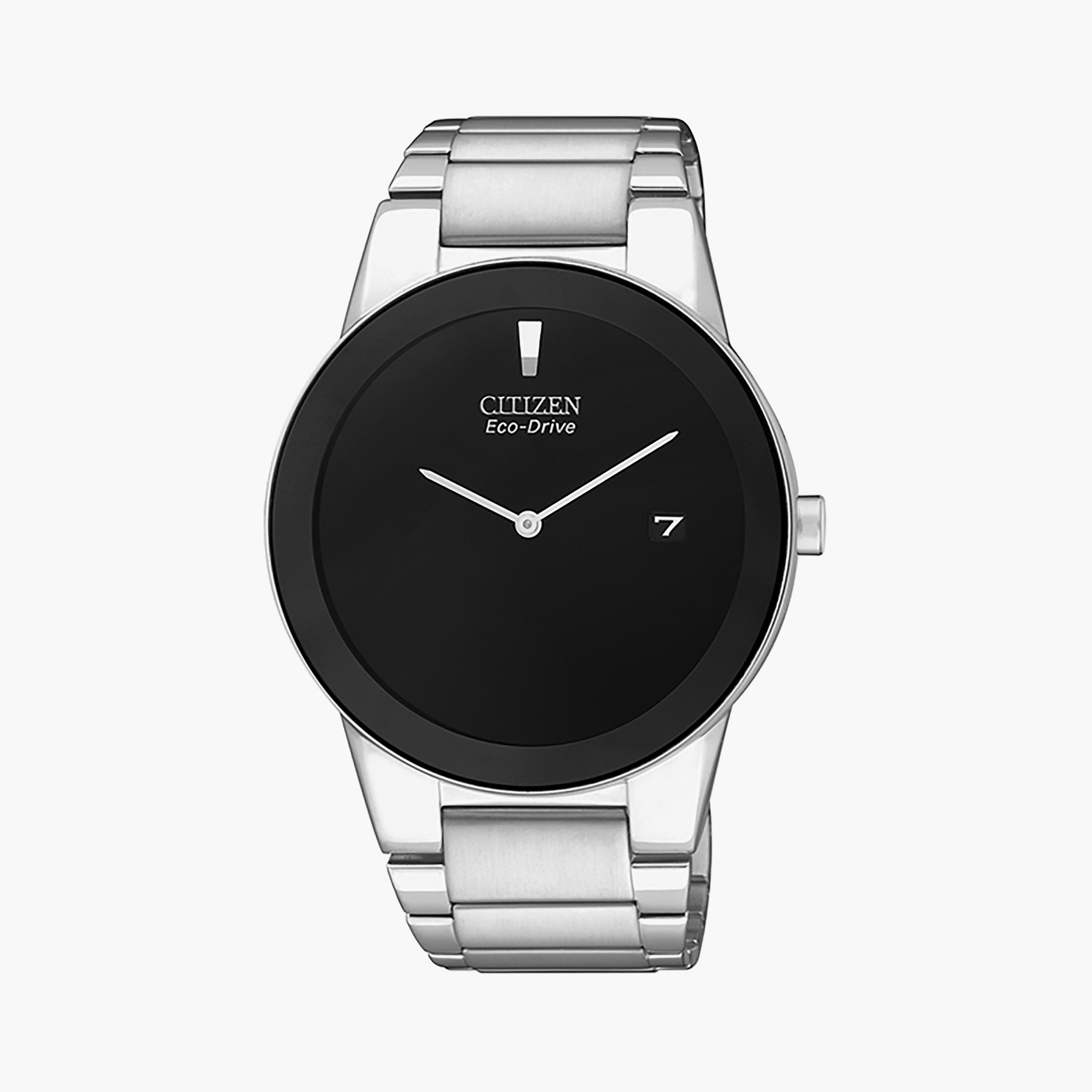 ساعة سيتيزن إيكو درايف للرجال 40 ملم بسوار من الستانلس ستيل باللون الفضي | AU1060-51E-men-watchesandjewellery-watches-image-1