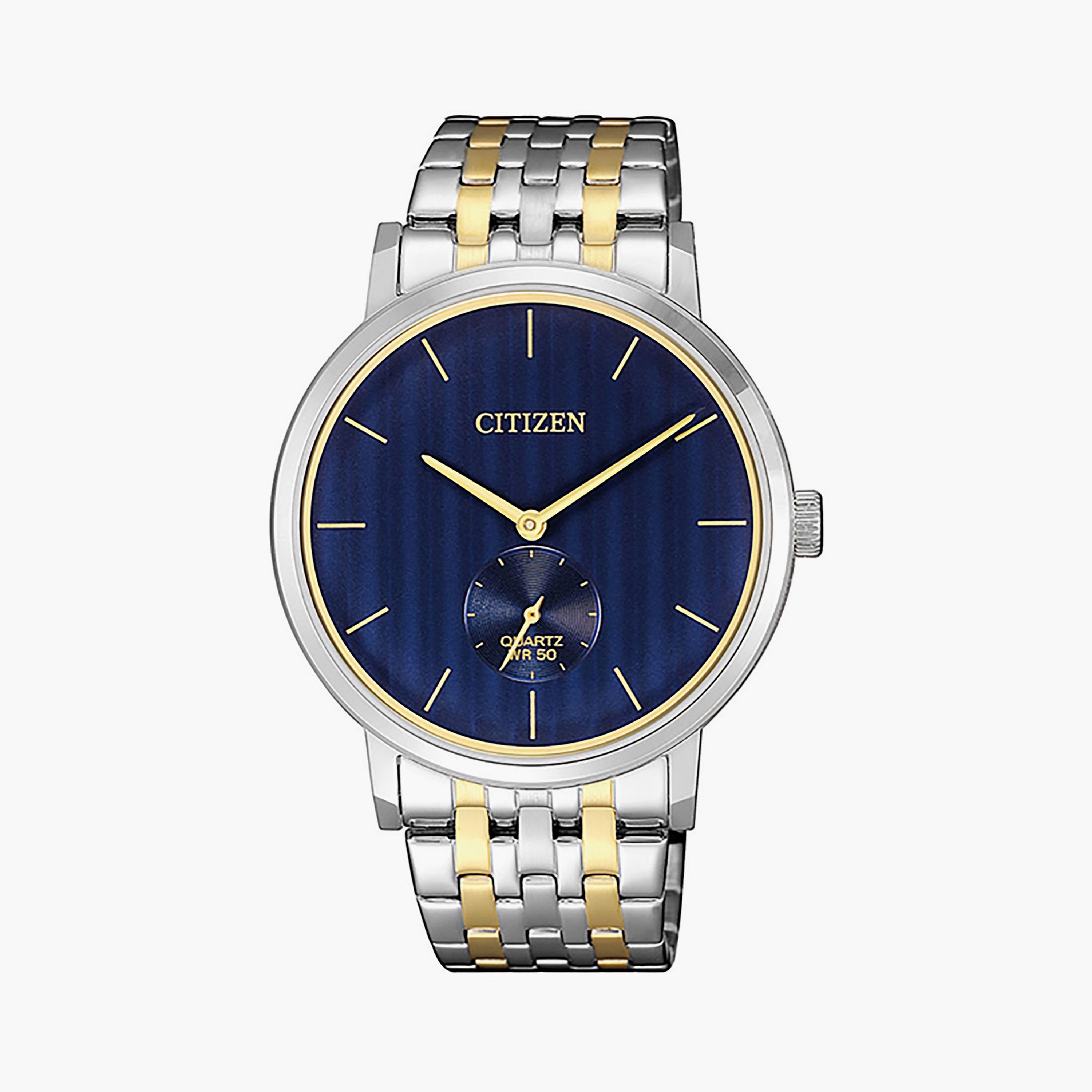 BE9174-55L | ساعة سيتيزن للرجال 39 ملم أنالوج فضي وذهبي بسوار ستانلس ستيل-men-watchesandjewellery-watches-image-1