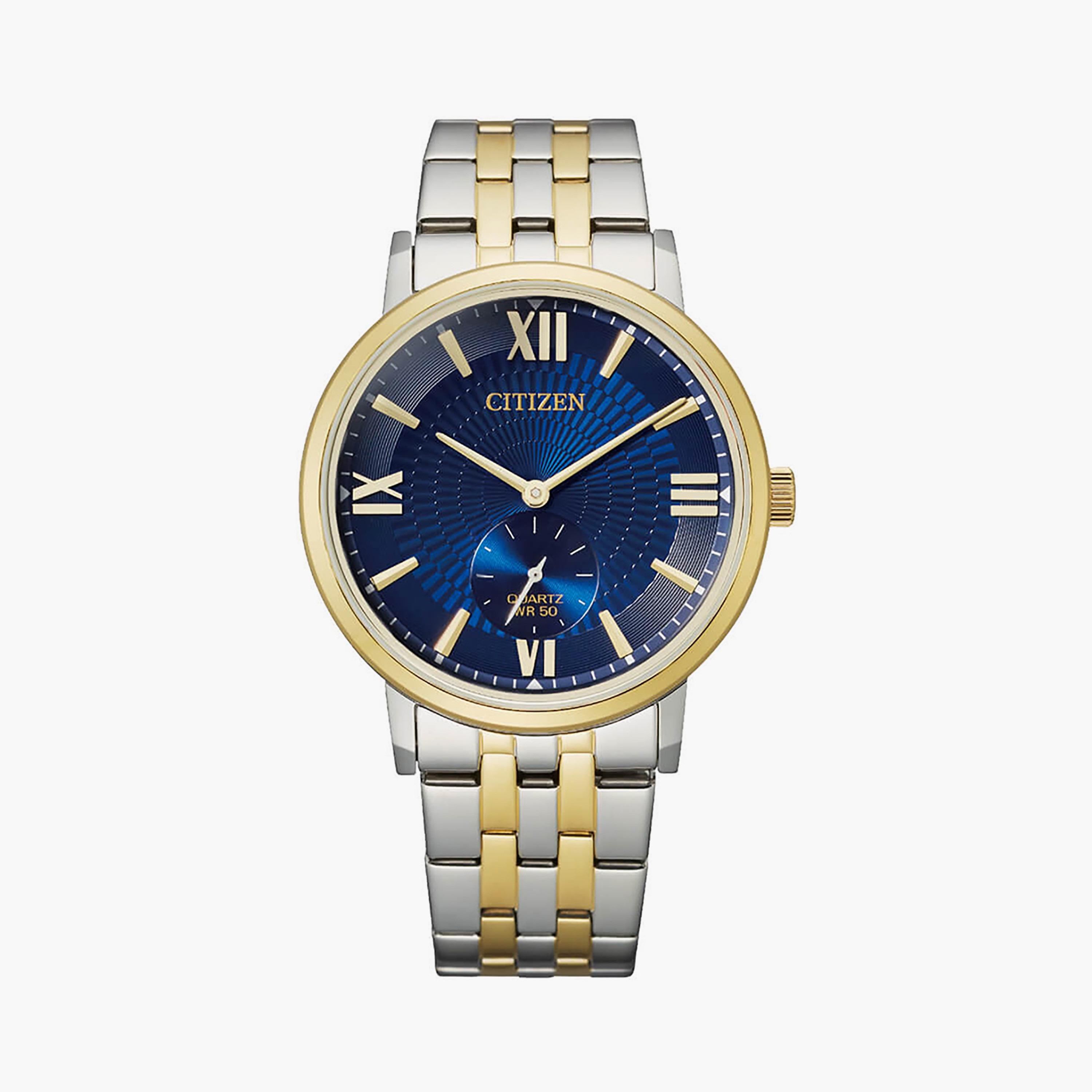 BE9176-76L | ساعة سيتيزن للرجال 39 ملم أنالوج فضي وذهبي بسوار ستانلس ستيل-men-watchesandjewellery-watches-image-1
