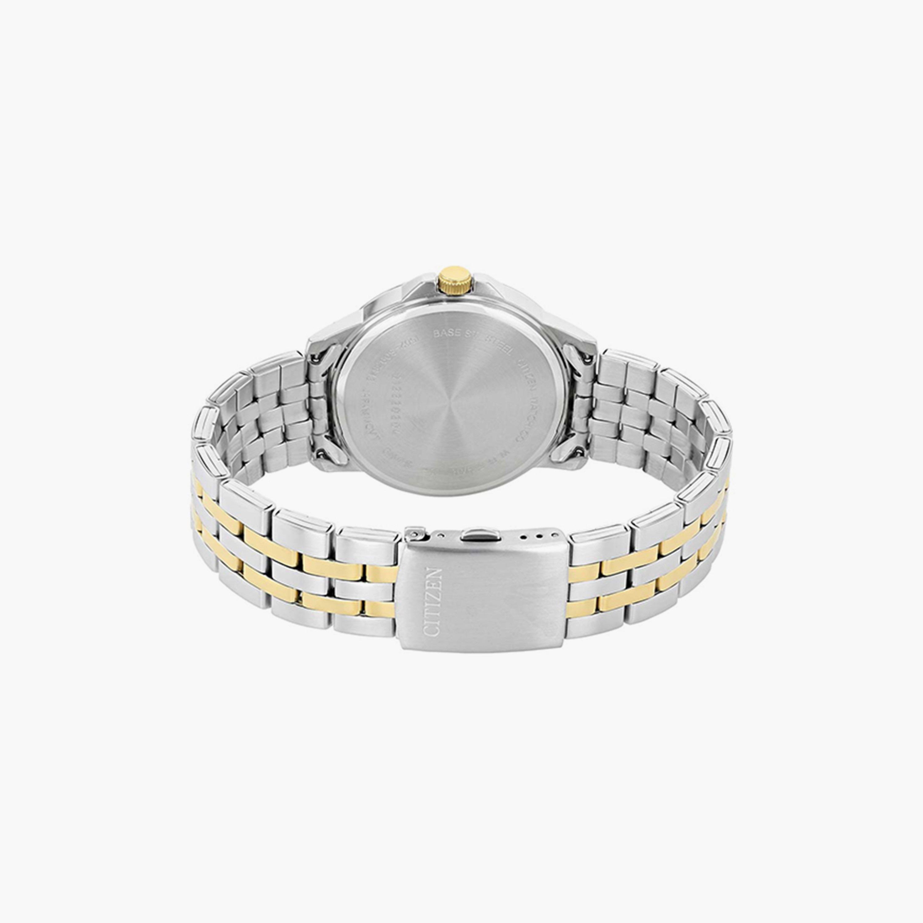 Citizen Men 41 MM Silver & Gold Analog Stainless Steel Strap Watch | BF2018-52E-men-watchesandjewellery-watches-image-3